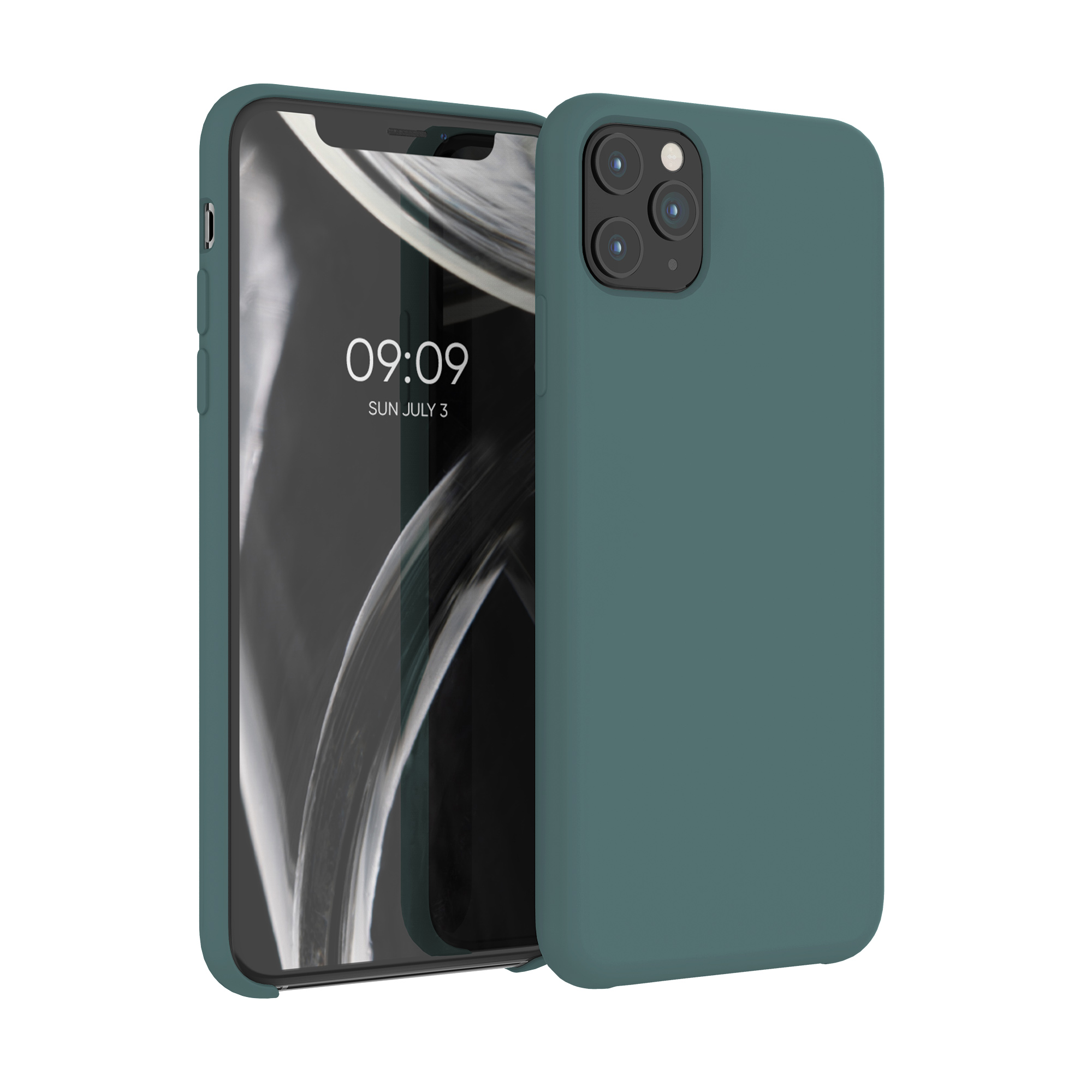 Kryt na mobil iPhone 11 Pro Max kwmobile silikonový modro-zelená
