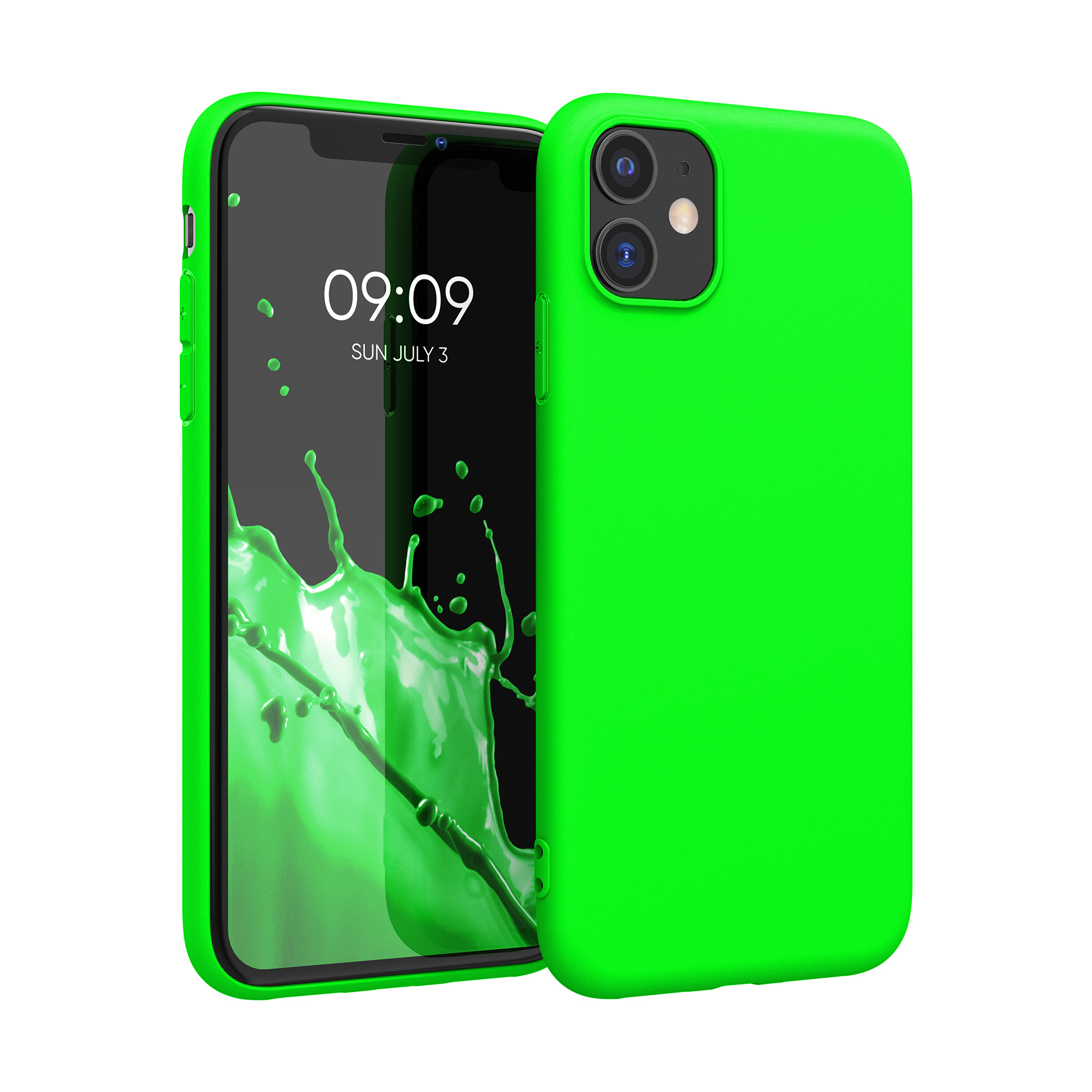 Kryt na mobil kwmobile iPhone 11 - neonově zelená