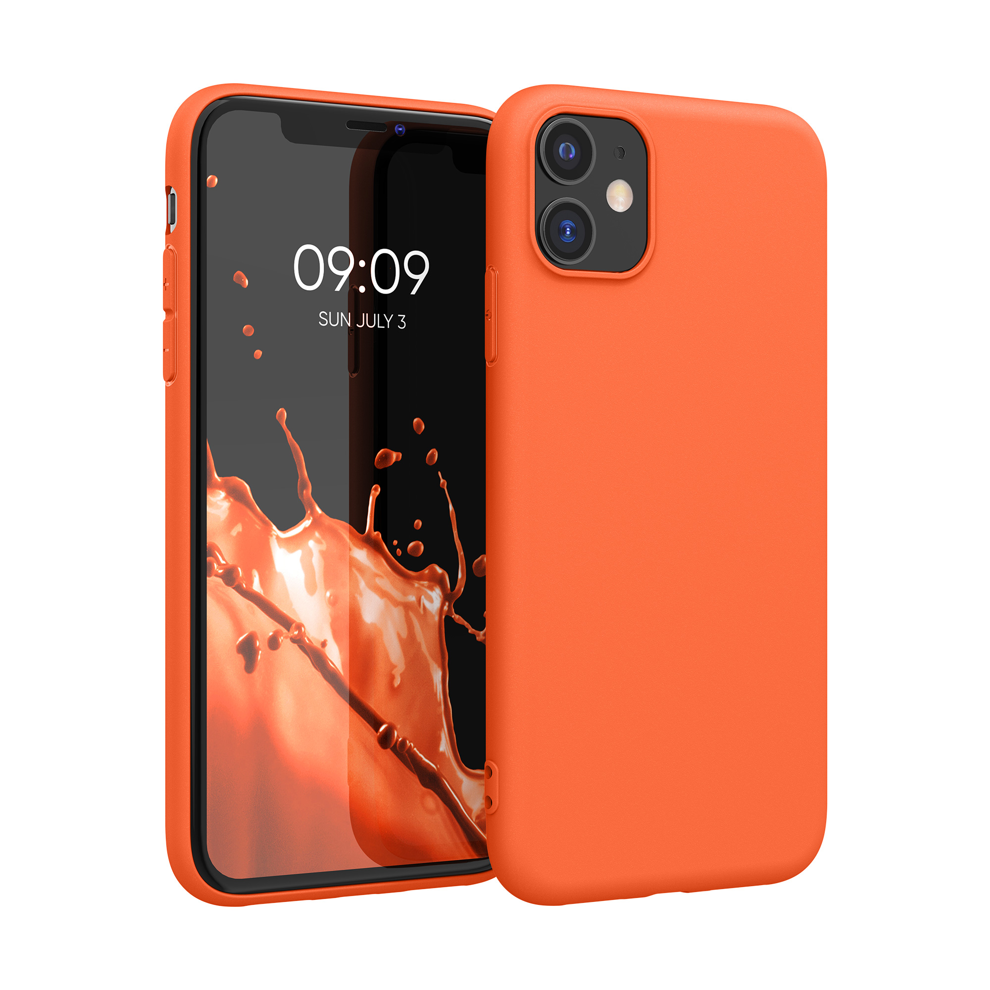 Kryt na mobil kwmobile iPhone 11 - neonově oranžová