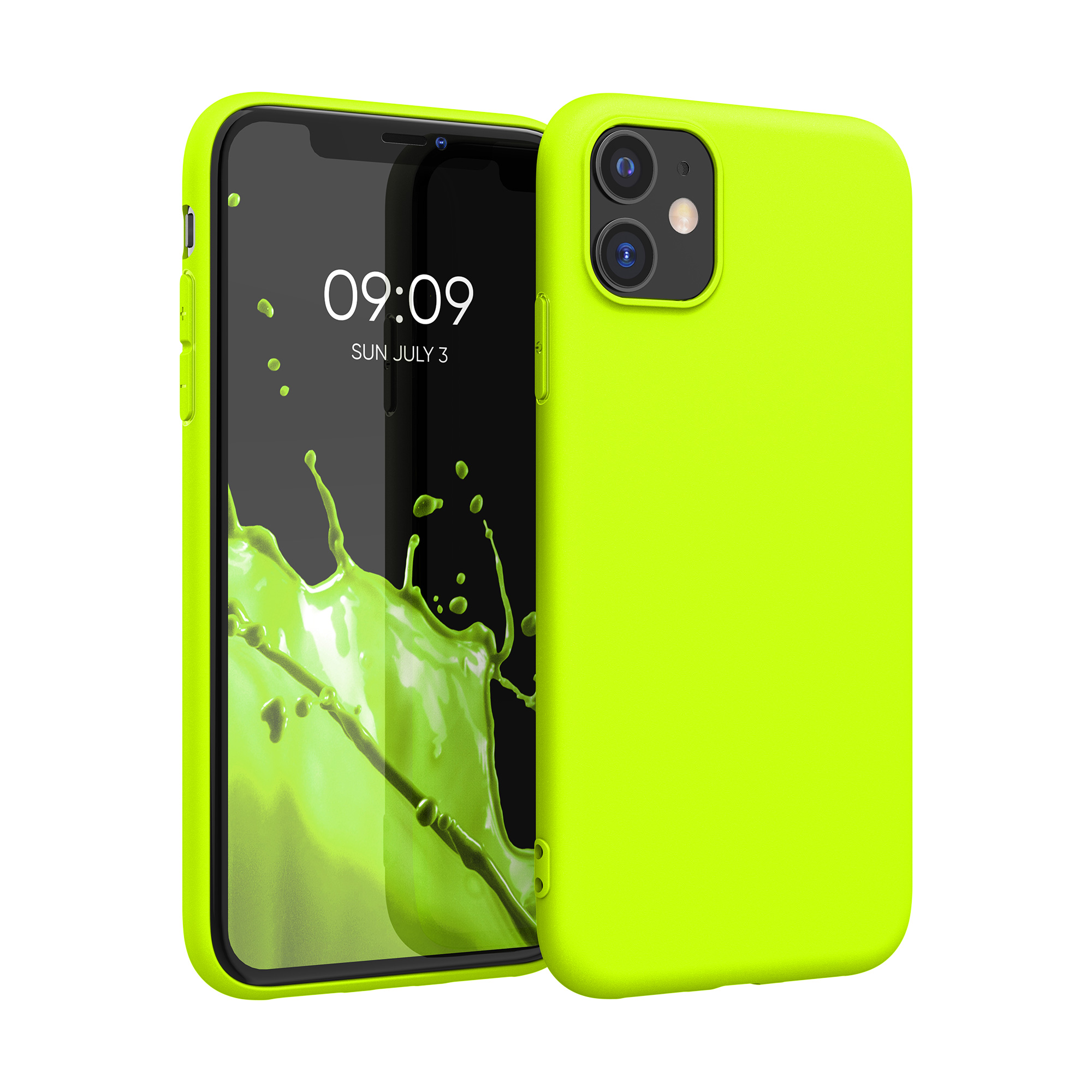 Kryt na mobil kwmobile iPhone 11 - neonově žlutá