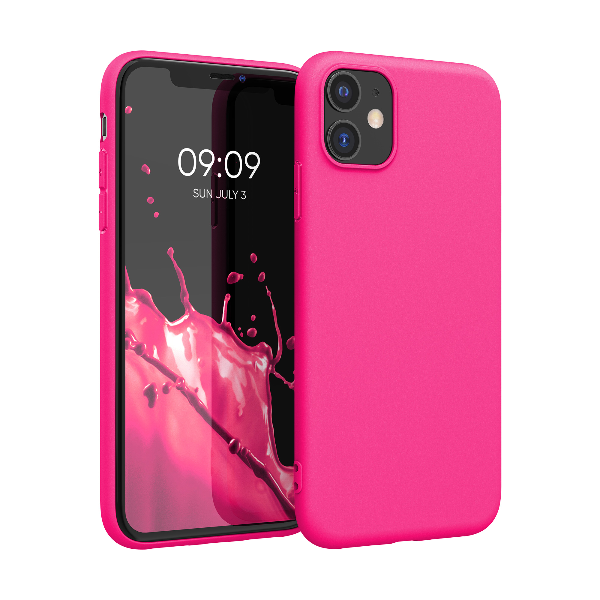 Kryt na mobil kwmobile iPhone 11 - neonově růžová