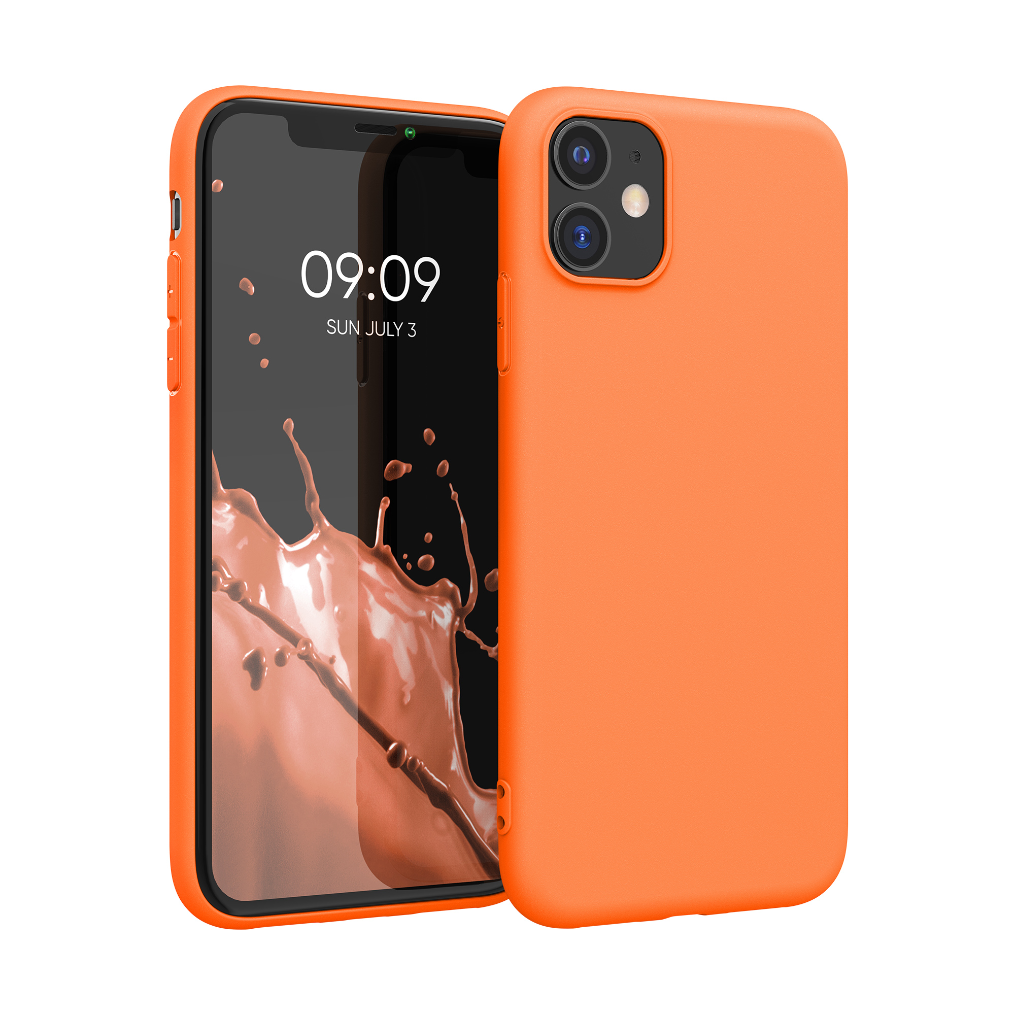 Kryt na mobil kwmobile iPhone 11 - ovocně oranžová