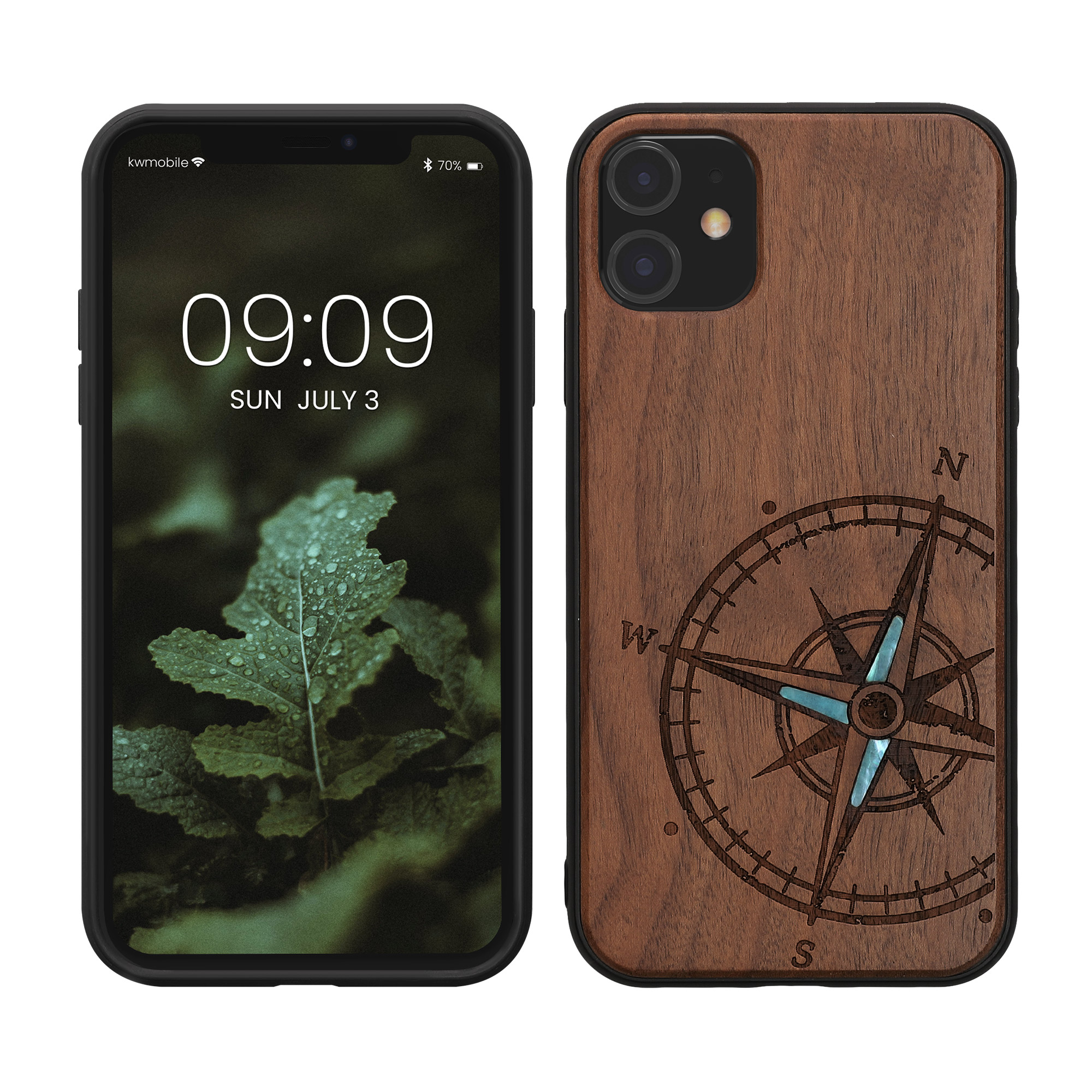 Kryt na mobil kwmobile iPhone 11 - tmavě hnědá