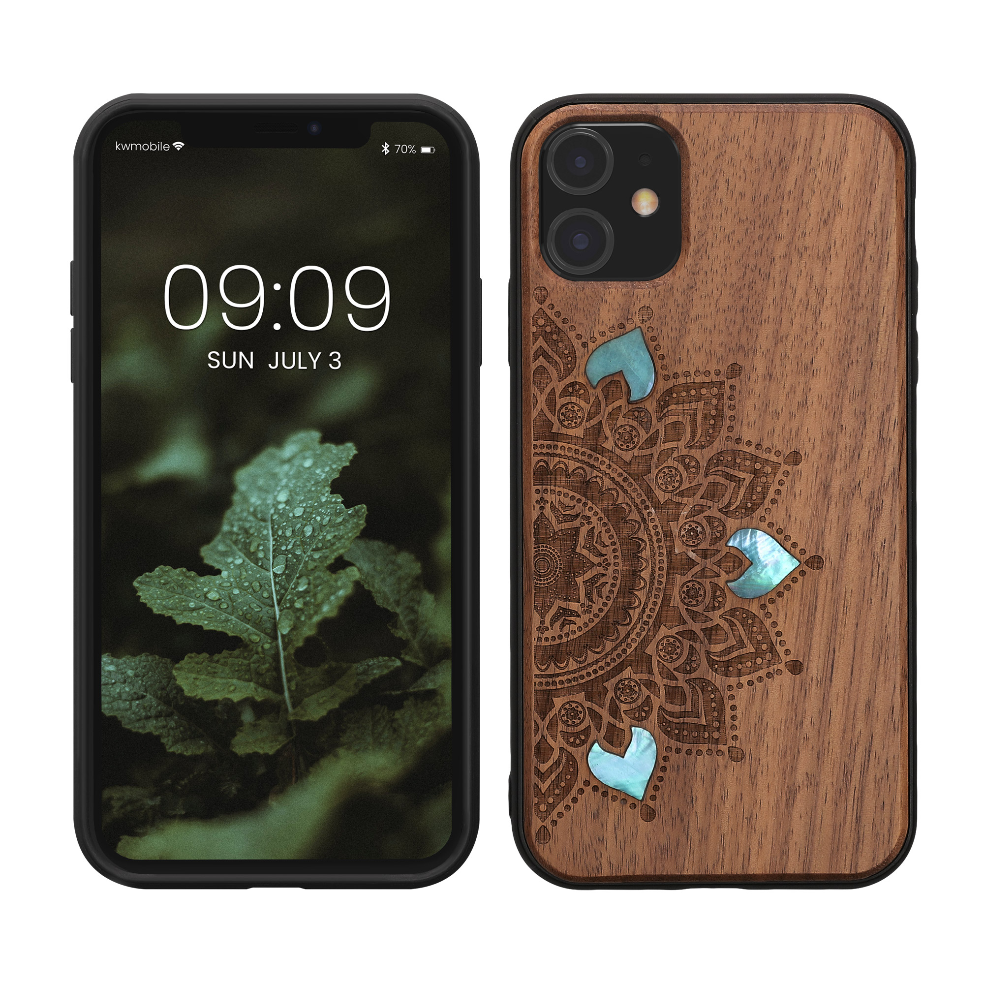 Kryt na mobil kwmobile iPhone 11 - tmavě hnědá