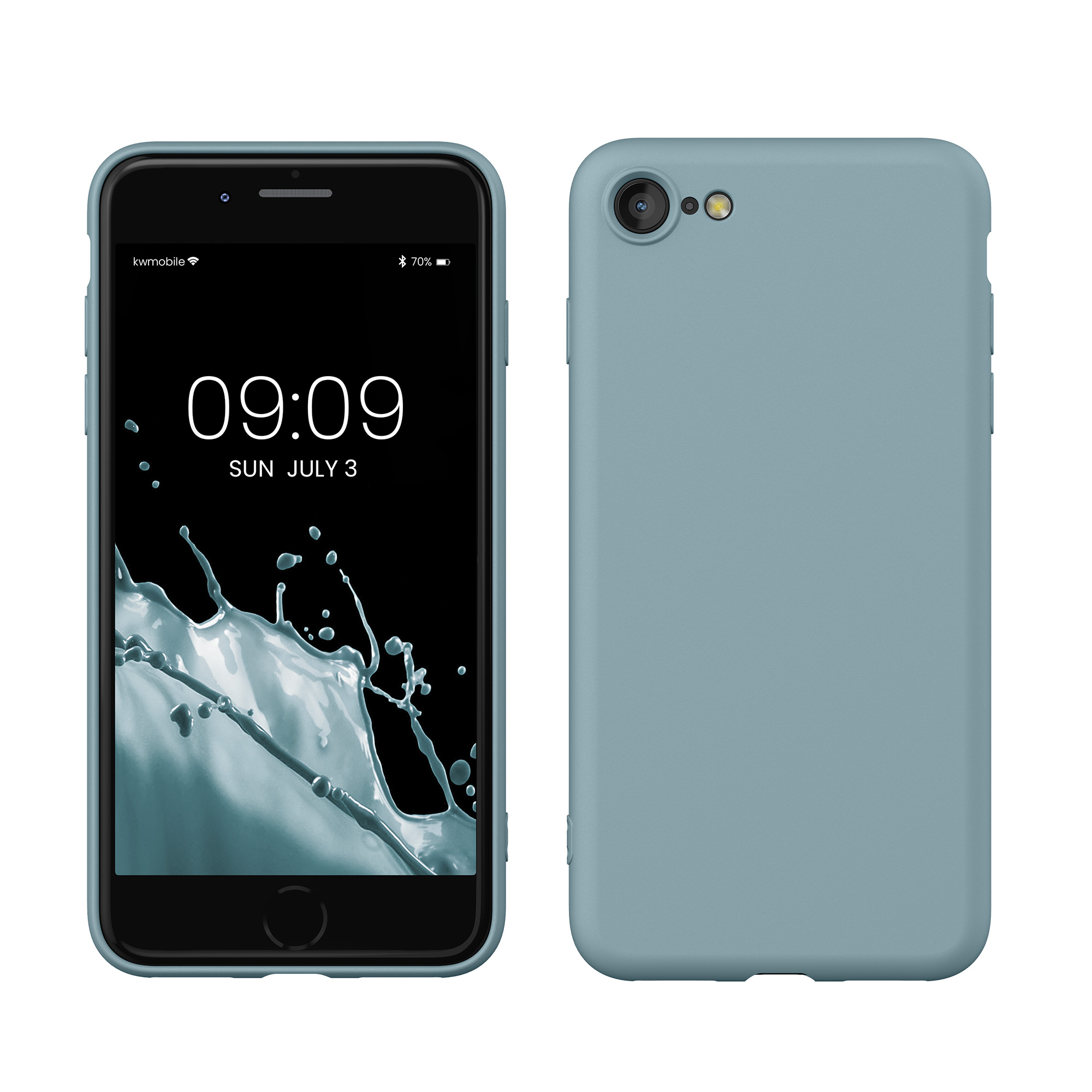 Silikonový TPU kryt kwmobile pro iPhone SE 2022/2020/8/7 - antická kamenná