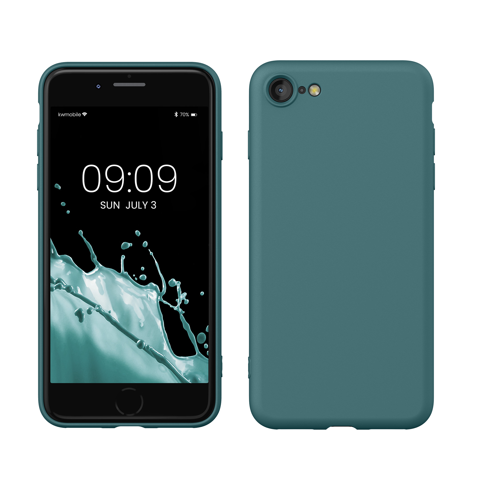 Silikonový TPU kryt kwmobile pro iPhone SE 2022/2020/8/7 - arkticky tmavá