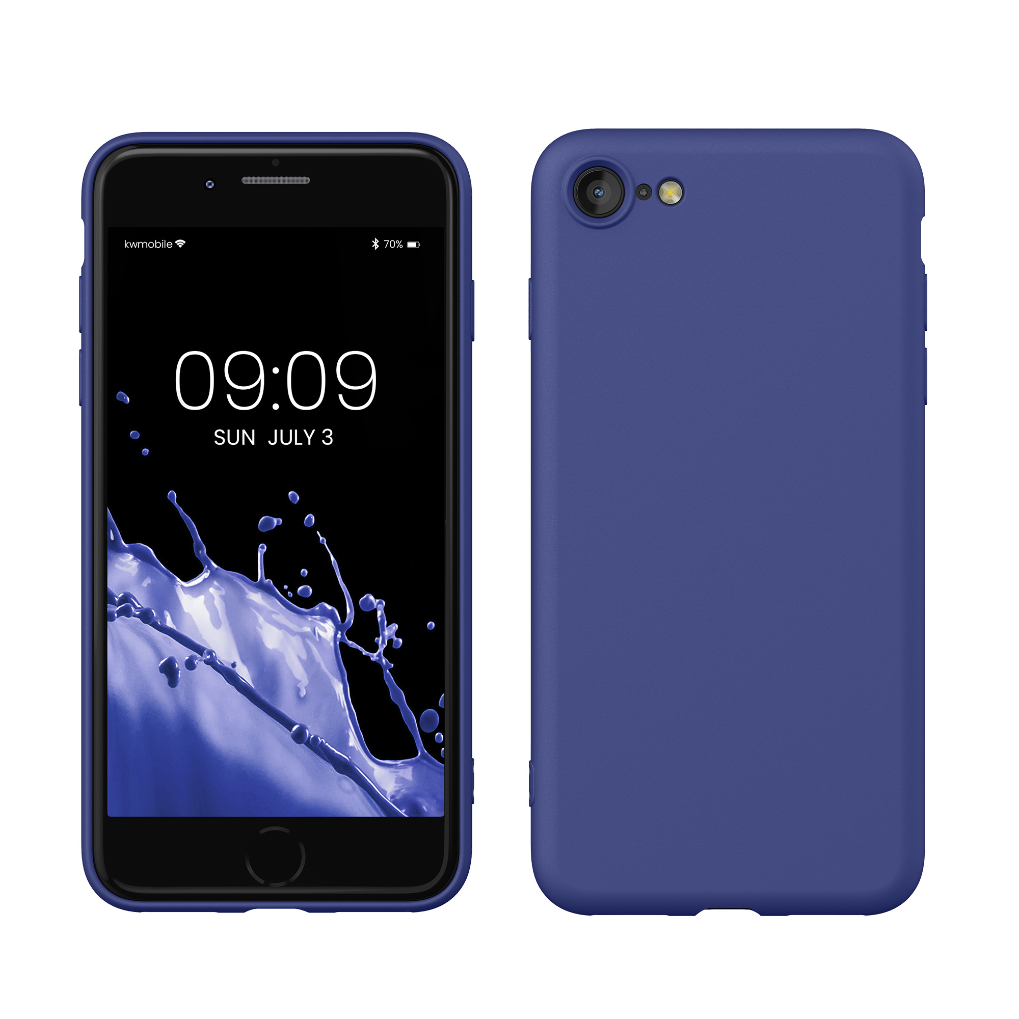 Silikonový TPU kryt kwmobile pro iPhone SE 2022/2020/8/7 - modrofialová