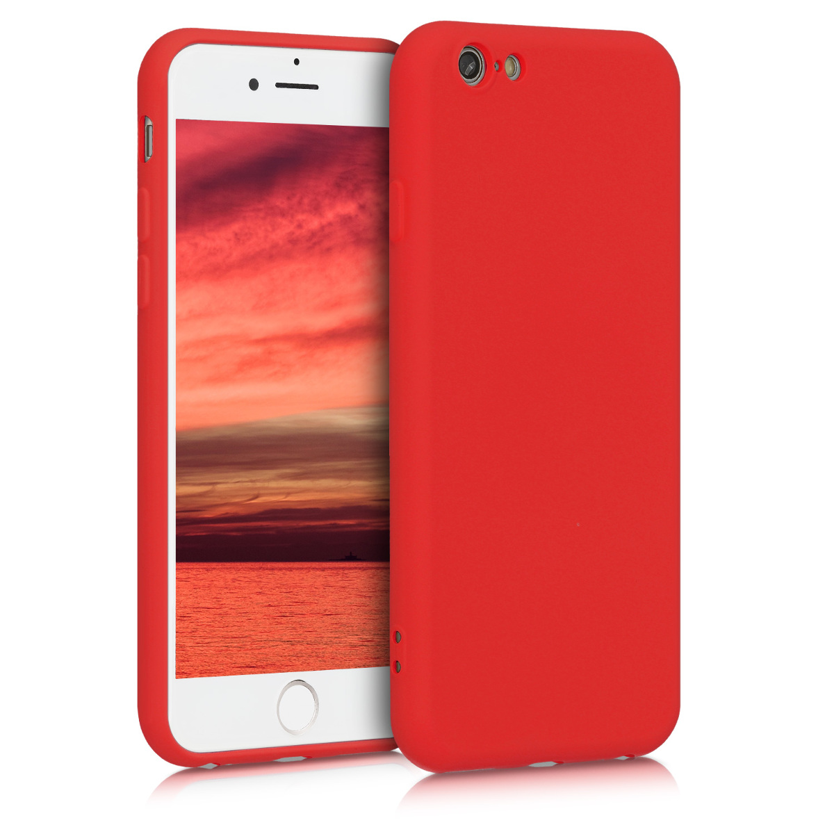 Kryt na mobil iPhone 6 / 6S kwmobile tenký TPU červená