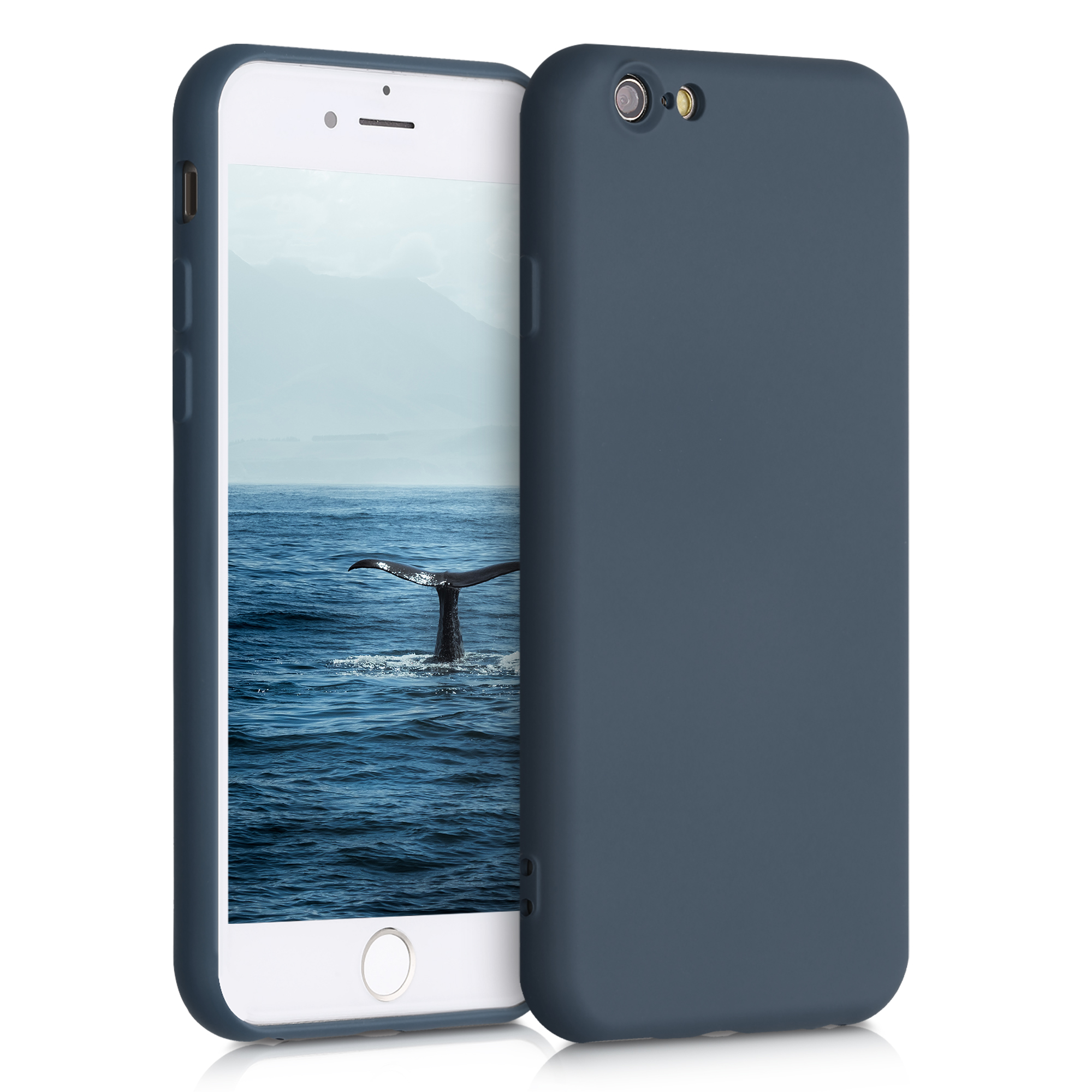 Kryt na mobil iPhone 6 / 6S kwmobile tenký TPU tmavě šedá