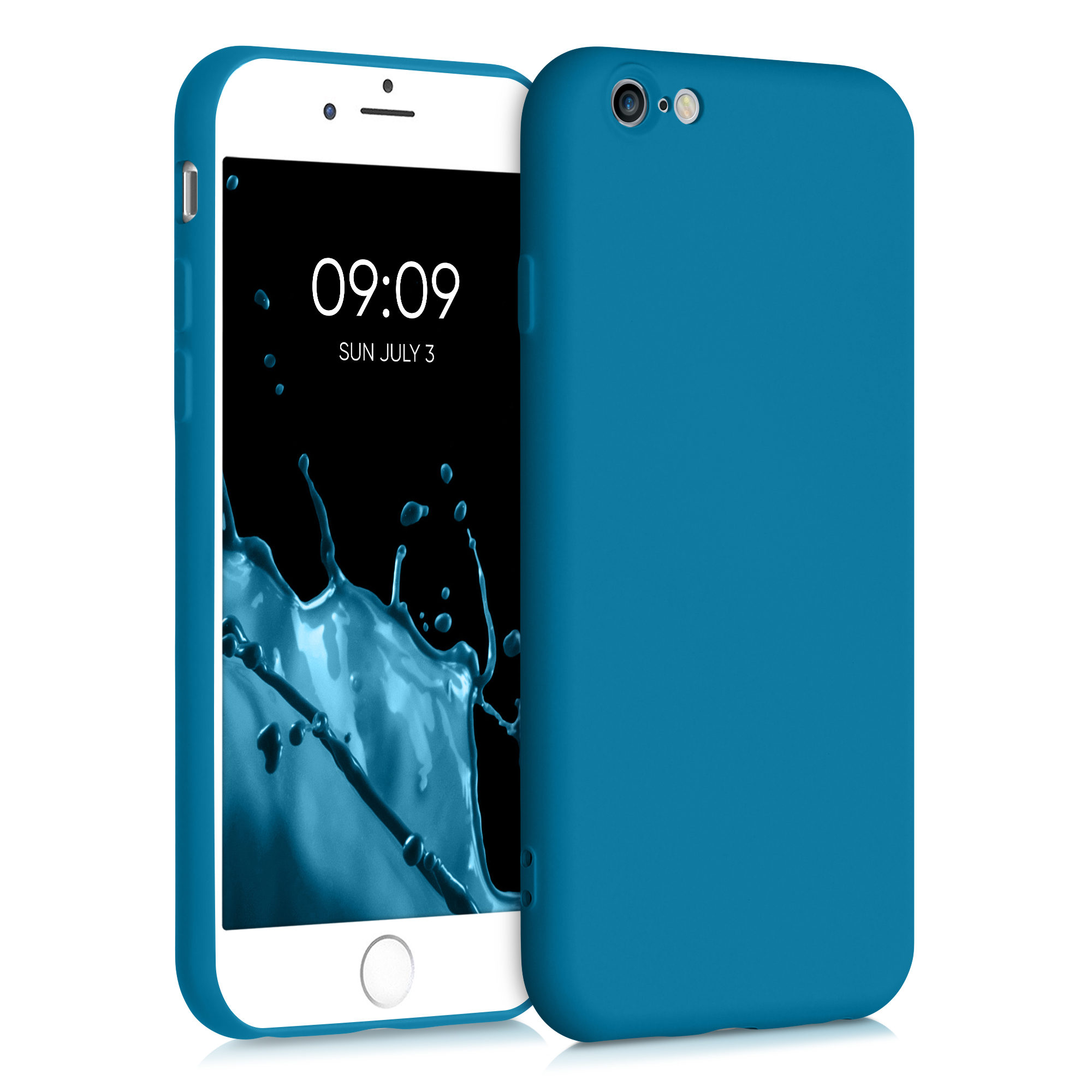 Kryt na mobil iPhone 6 / 6S kwmobile tenký TPU karibská modrá