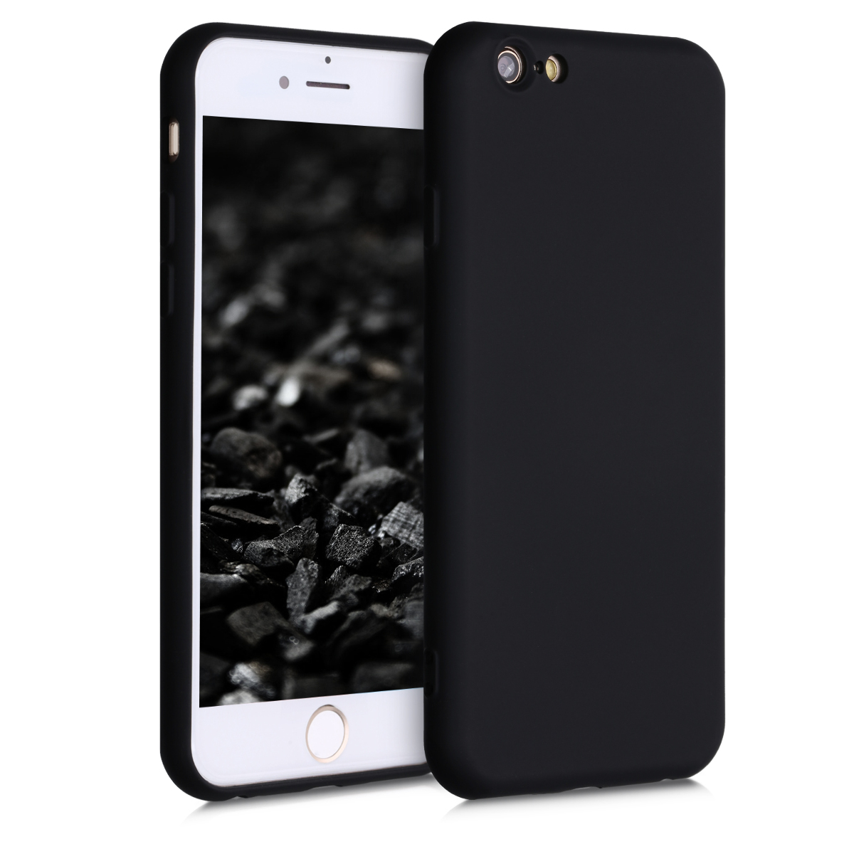 Kryt na mobil iPhone 6 / 6S kwmobile tenký TPU matná černá