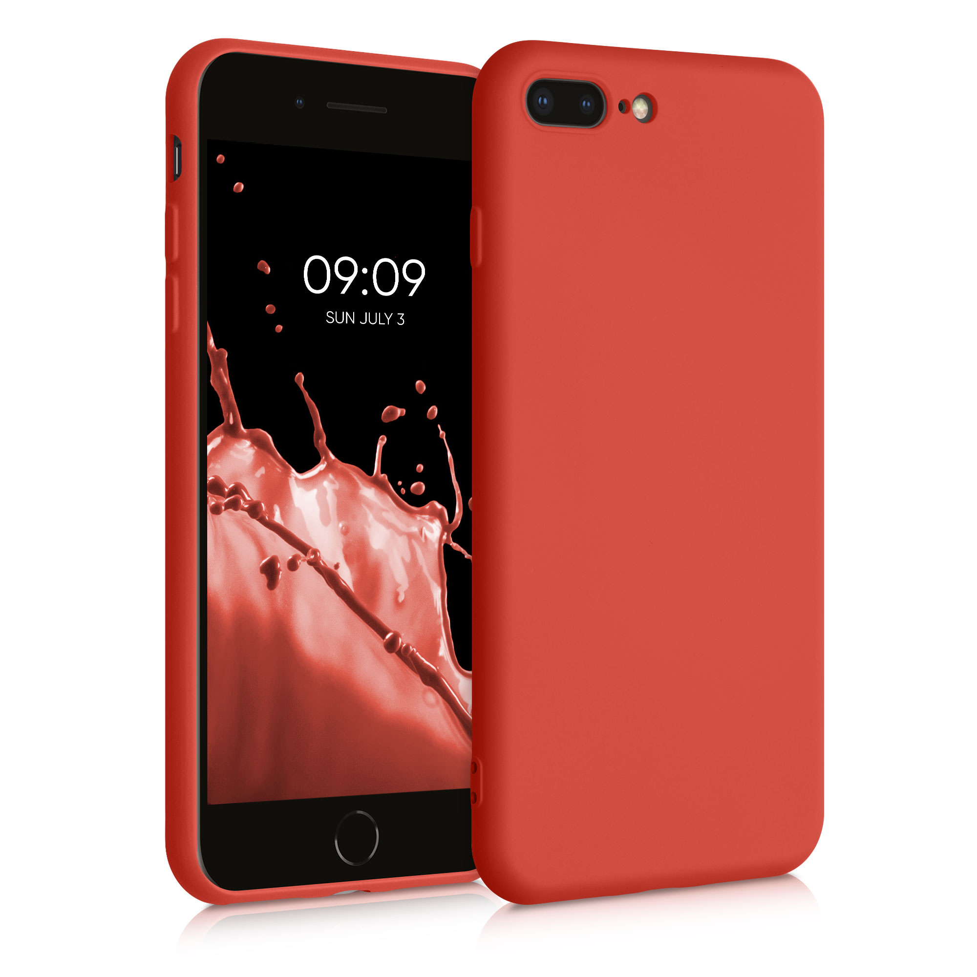 Silikonový kryt kwmobile pro Apple iPhone 7 Plus / iPhone 8 Plus - oranžová