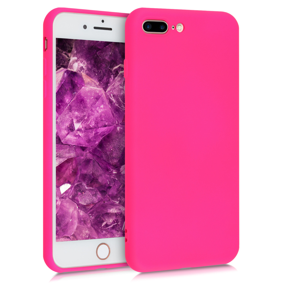 Silikonový kryt kwmobile pro Apple iPhone 7 Plus / iPhone 8 Plus - růžová