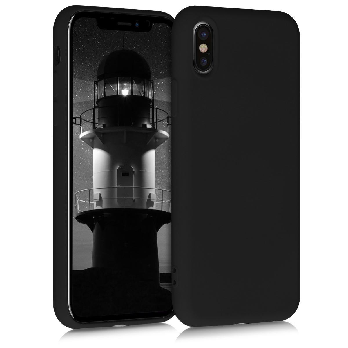 kwmobile kryt pro Apple iPhone X - Slim ochranný TPU silikonový Phone obal - černá