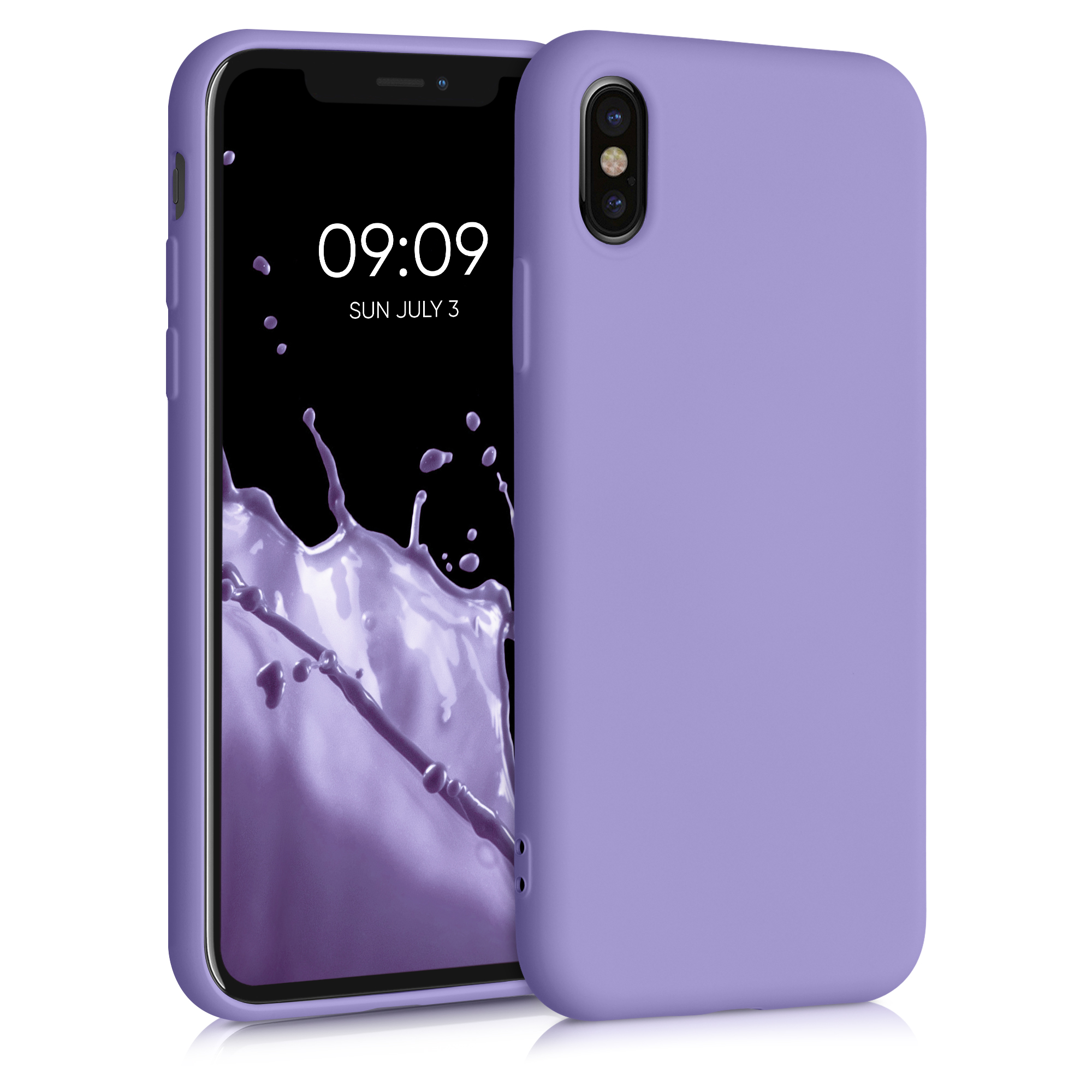 kwmobile kryt pro Apple iPhone X - Slim ochranný TPU silikonový Phone obal - fialová Purple