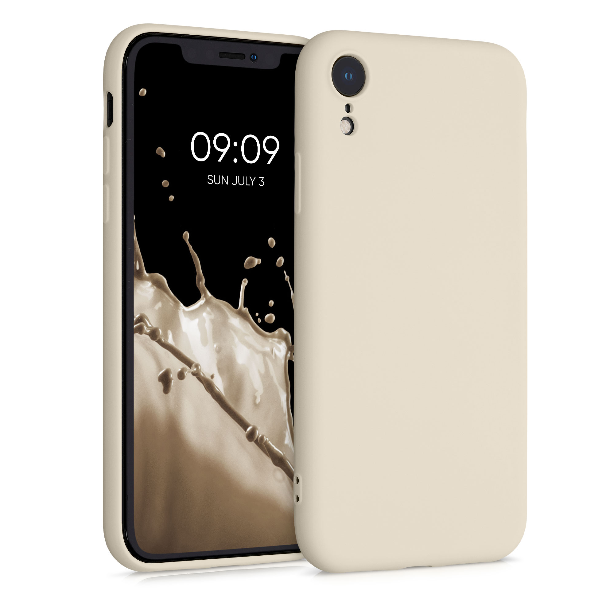 Silikonový kryt na mobil kwmobile pro Apple iPhone XR - světlá Moon Glow
