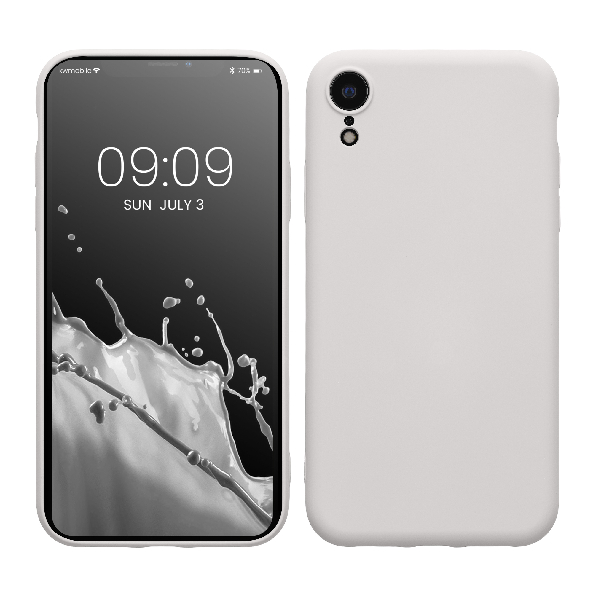 Silikonový kryt na mobil kwmobile pro Apple iPhone XR - matná bílá