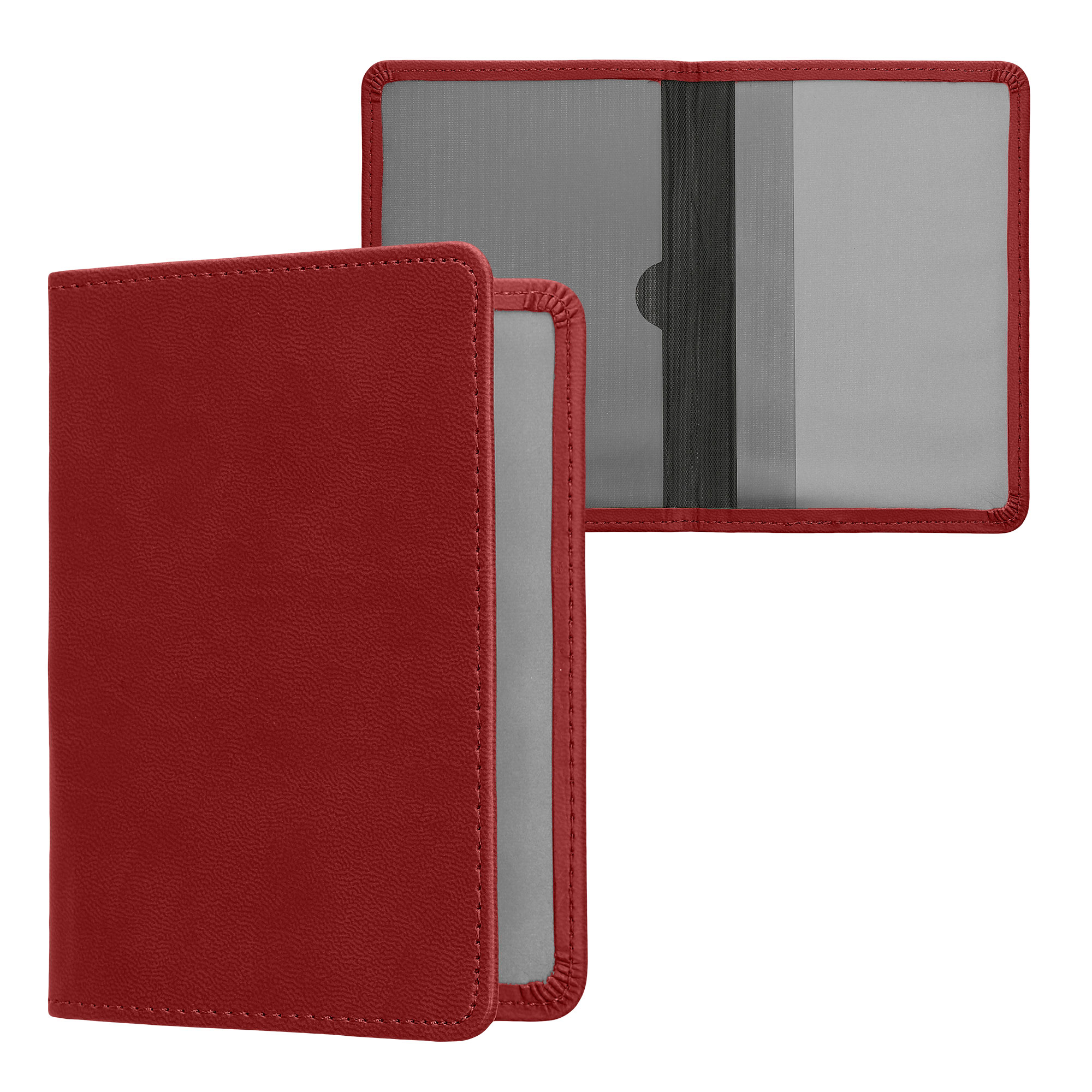 Obal na doklady od auta kwmobile 12 x 17,5 cm / 9,2 x 13 cm PU kůže - vínově fialová