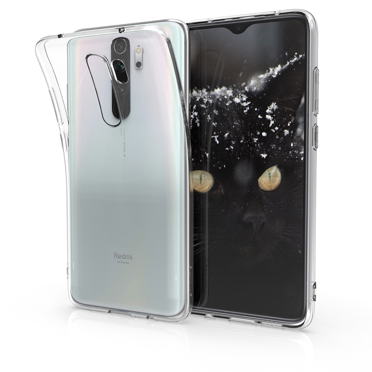 Transparentní TPU kryt kwmobile pro Xiaomi Redmi Note 8 Pro - transparentní