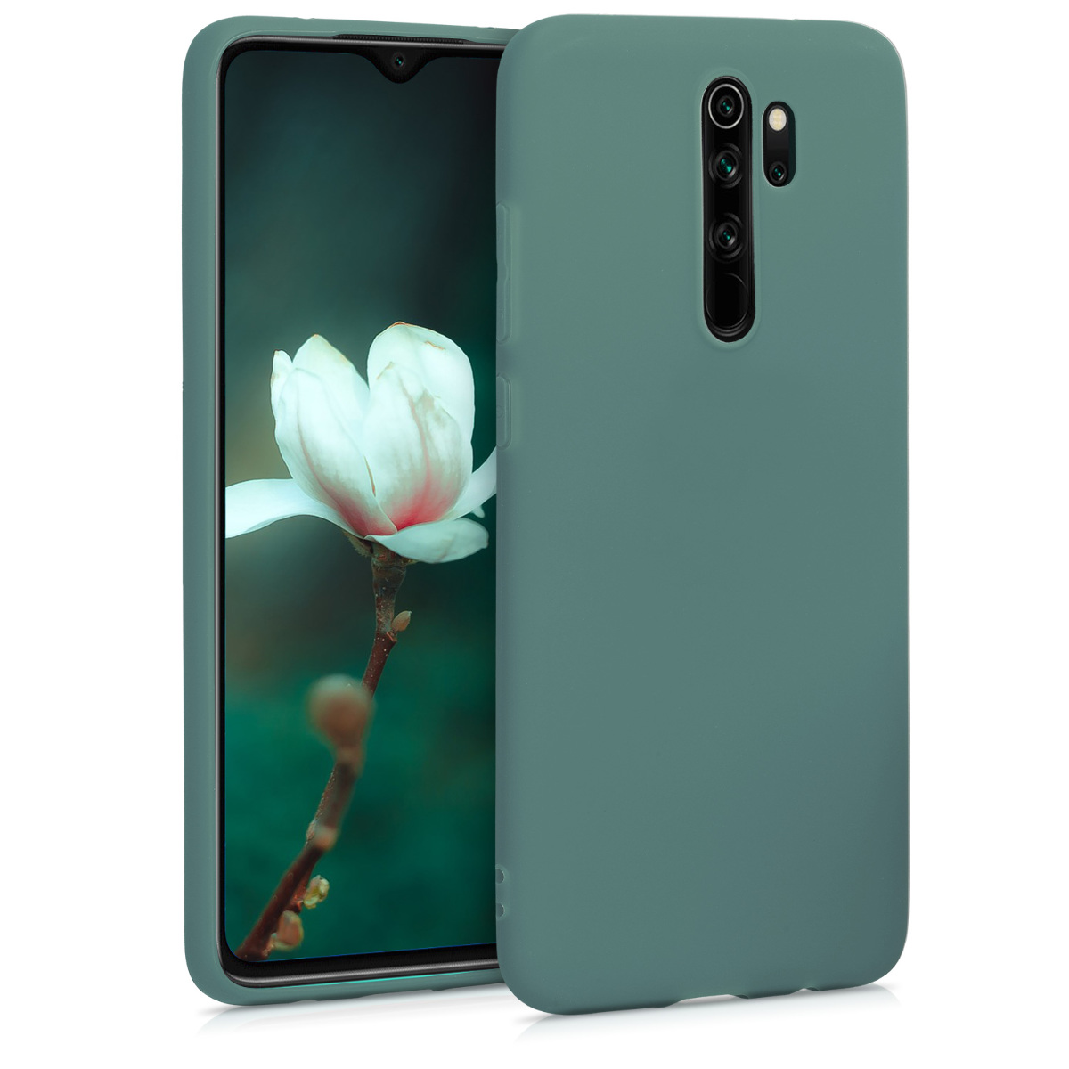 TPU kryt kwmobile pro Xiaomi Redmi Note 8 Pro - modrozelená