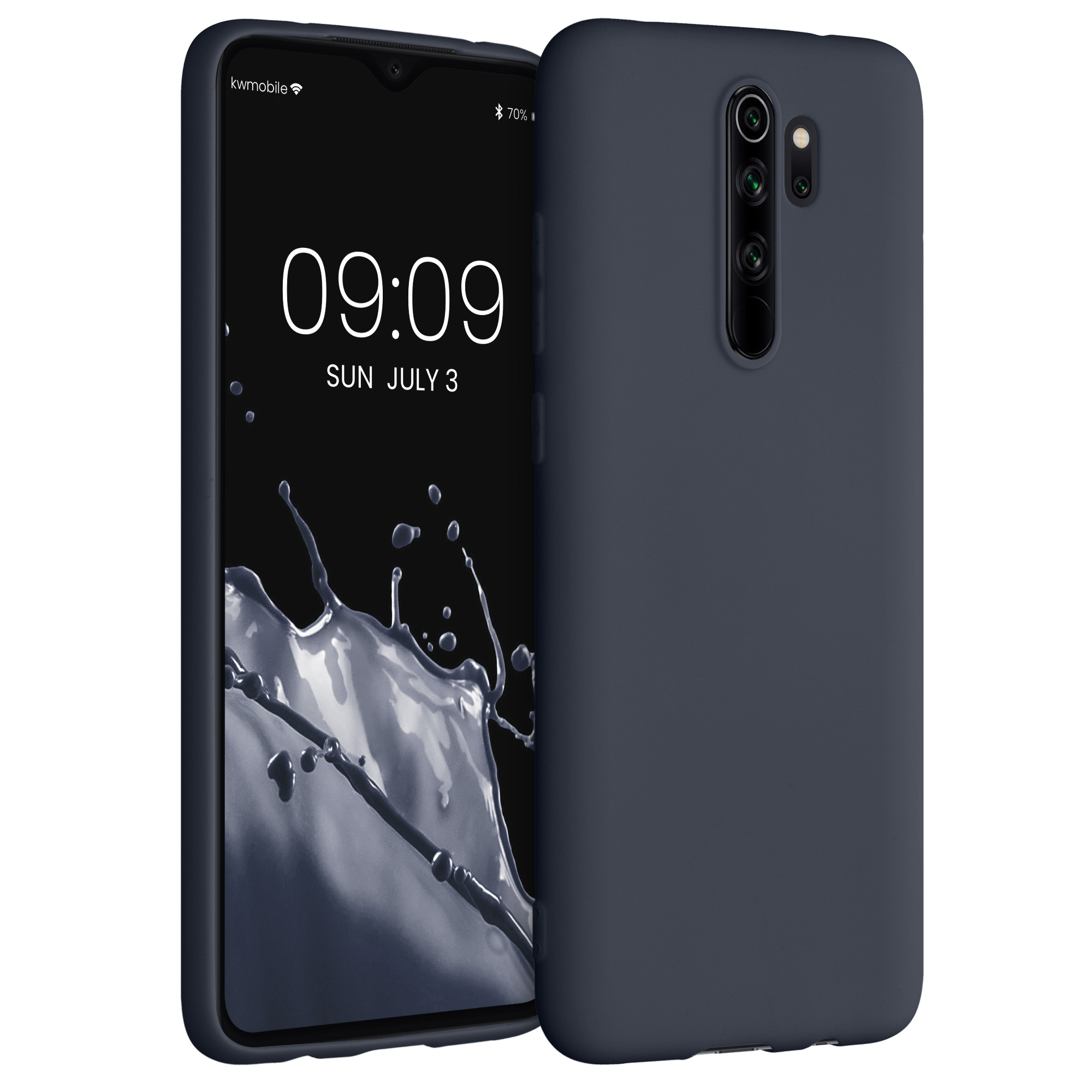 TPU kryt kwmobile pro Xiaomi Redmi Note 8 Pro - borůvkově modrá
