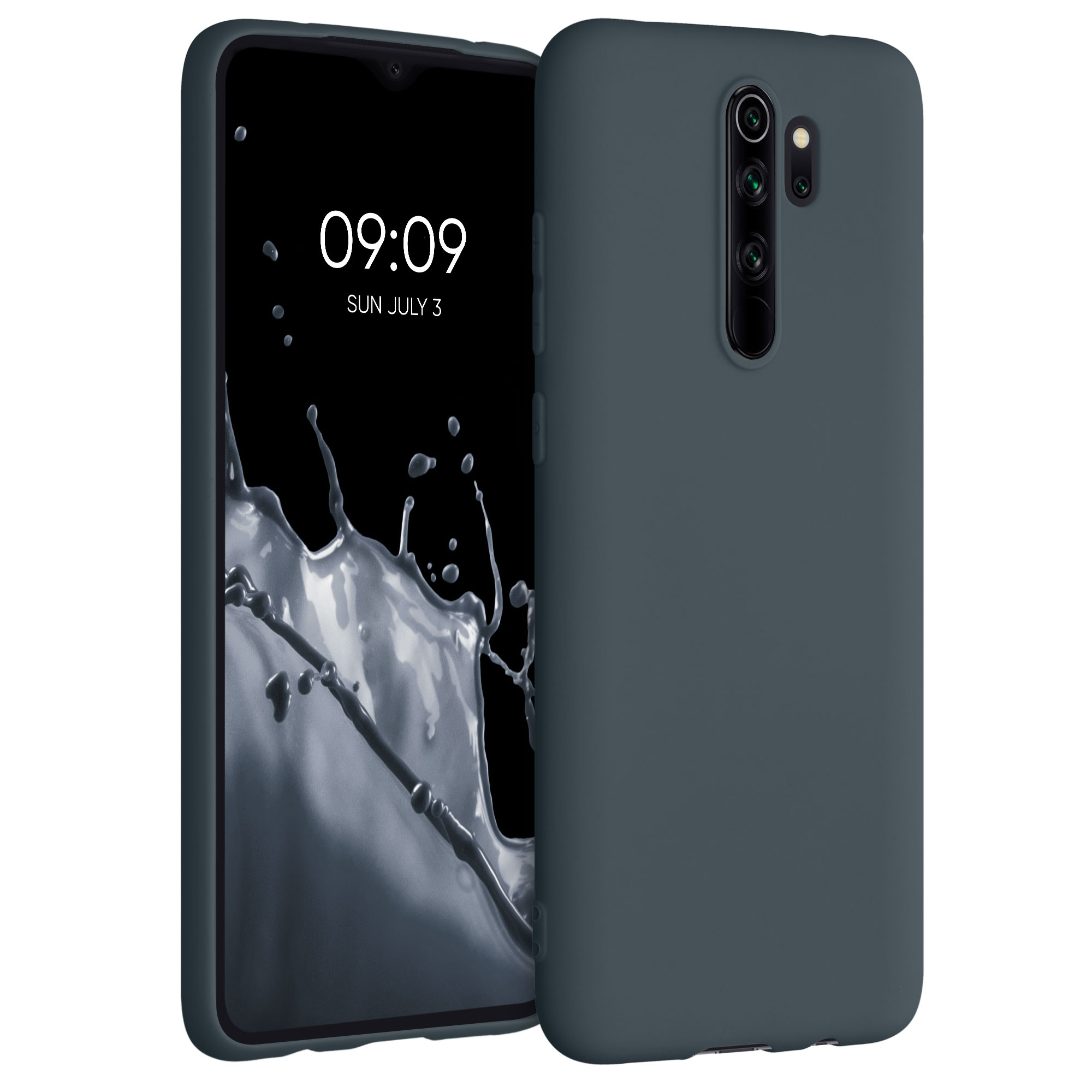 TPU kryt kwmobile pro Xiaomi Redmi Note 8 Pro - tmavě šedá