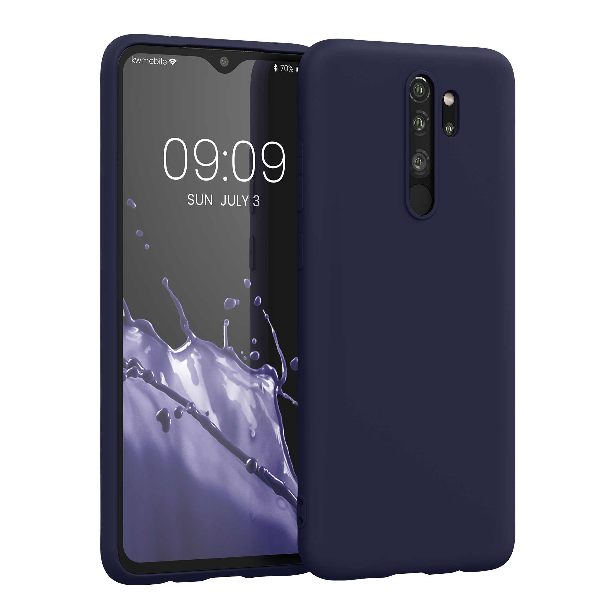 TPU kryt kwmobile pro Xiaomi Redmi Note 8 Pro - hluboká oceánově modrá