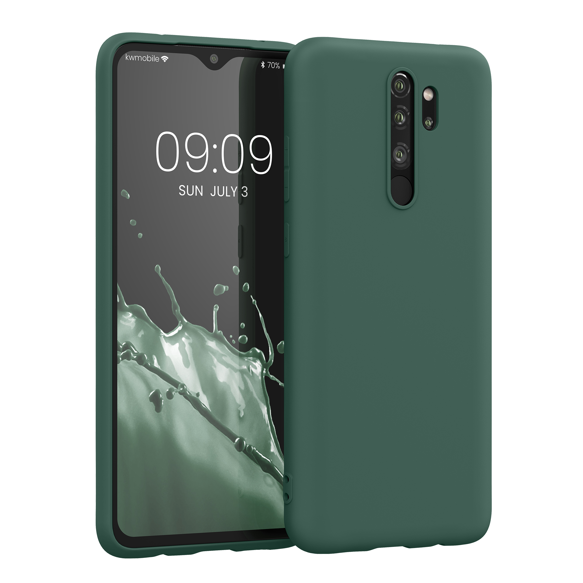 TPU kryt kwmobile pro Xiaomi Redmi Note 8 Pro - lesní zelená