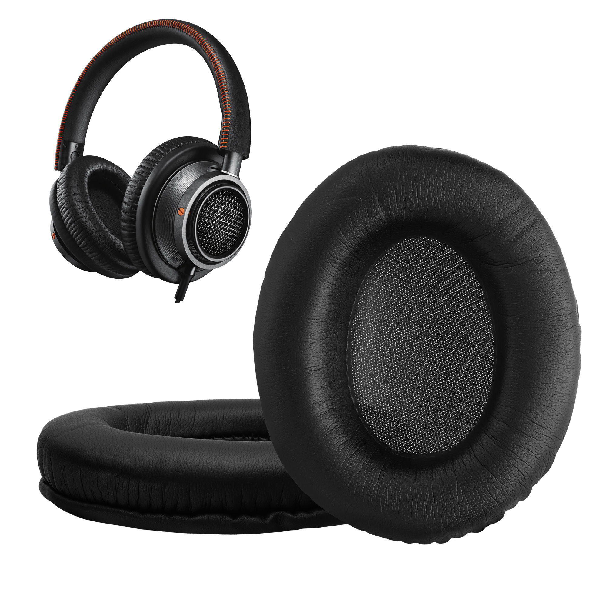 2x náušníky na sluchátka pro Philips L1 / L2 Fidelio L2BO kwmobile - černá