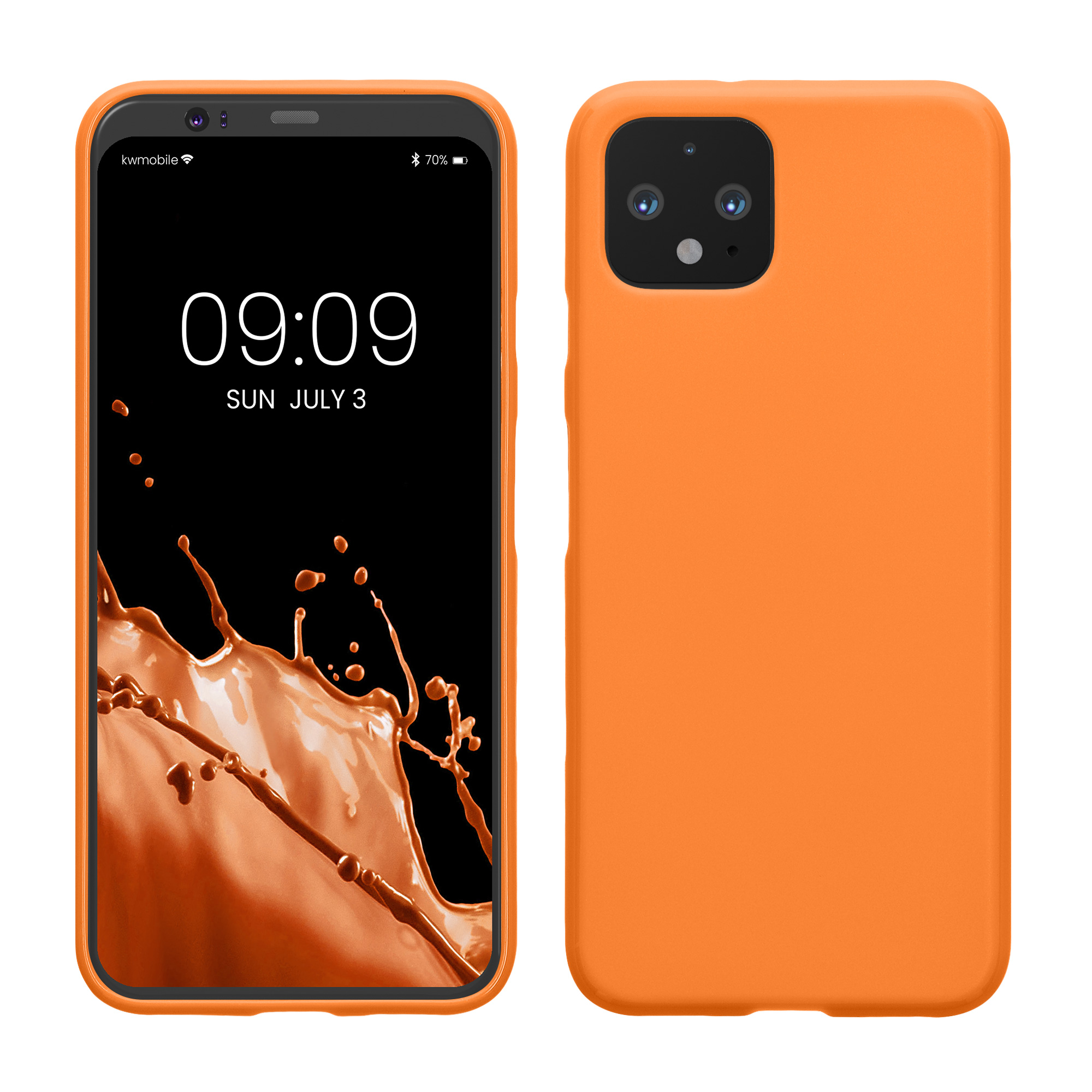 Zadní kryt kwmobile pro Google Pixel 4 - ovocná oranžová