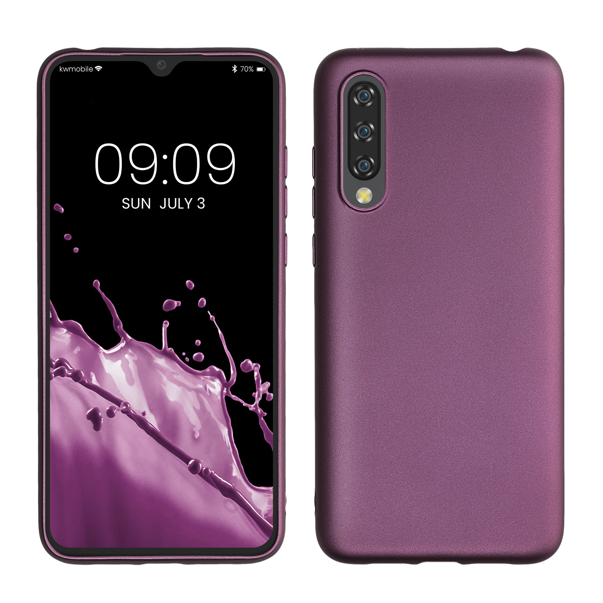 Kryt kwmobile Xiaomi Mi 9 Lite, metalická levandulová