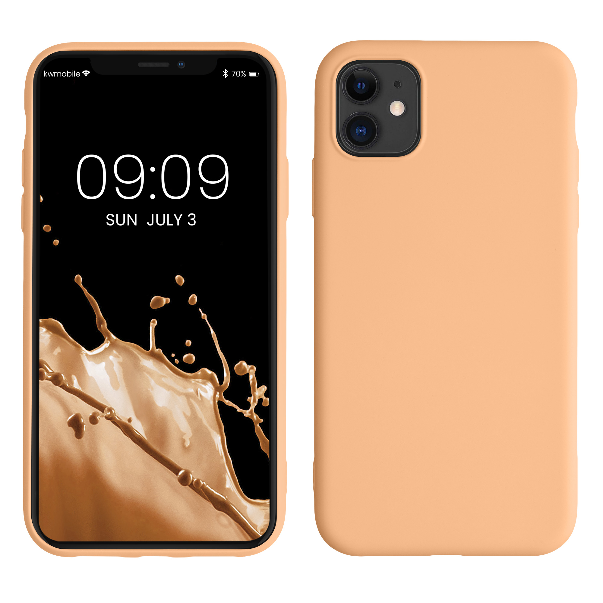 Kryt na mobil kwmobile iPhone 11 Case - broskvová