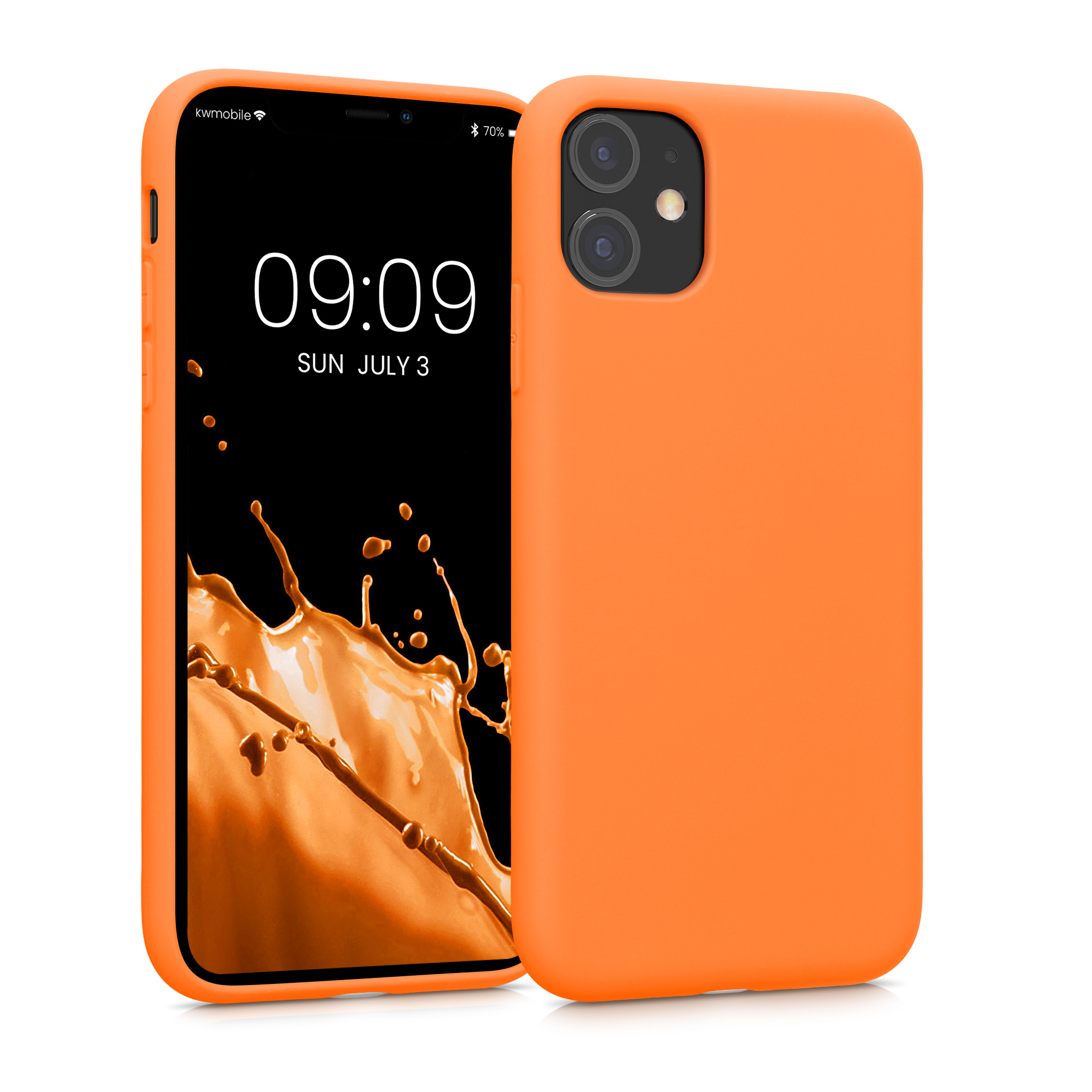 Kryt na mobil kwmobile iPhone 11 Case - ovocně oranžová