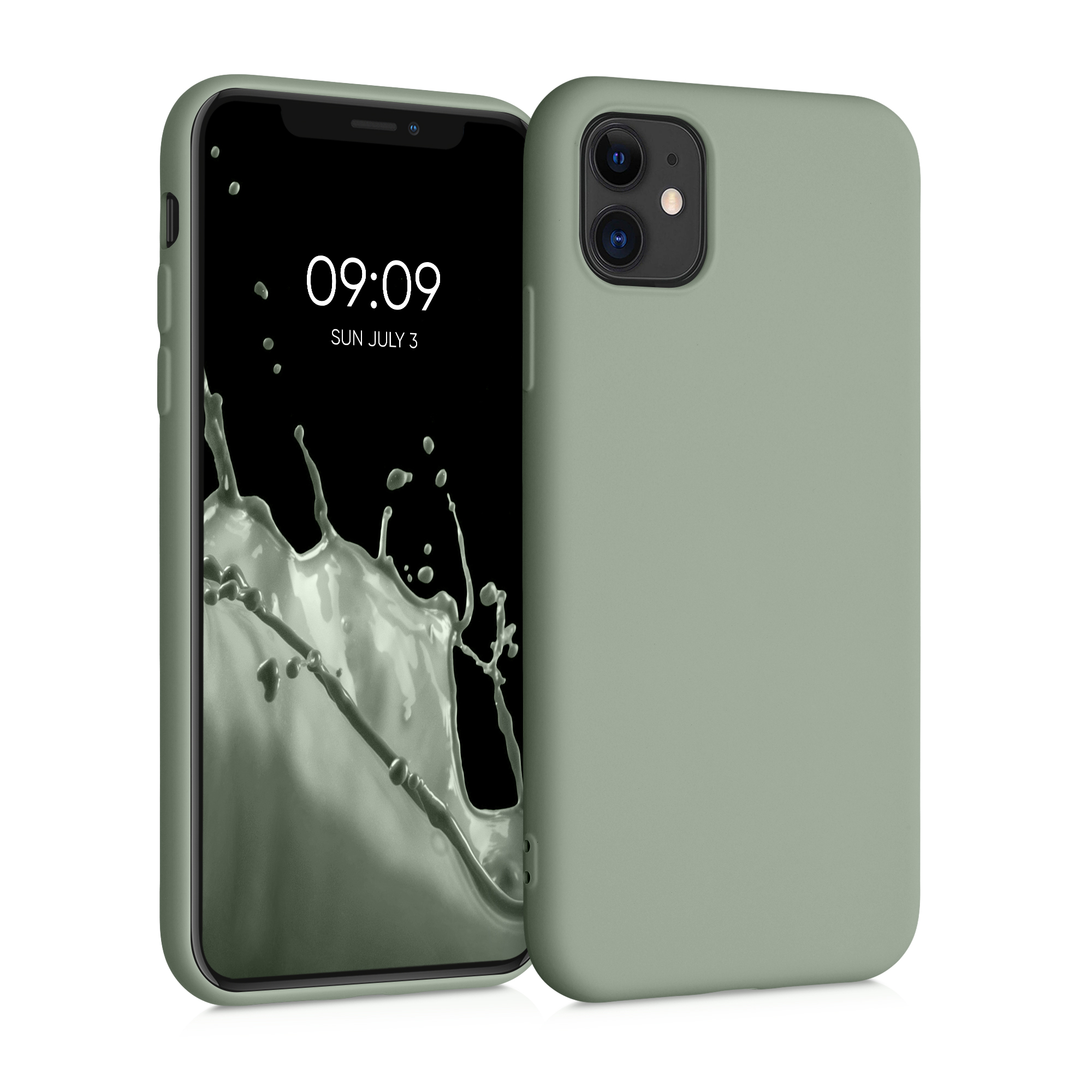 Kryt na mobil kwmobile iPhone 11 Case - šedozelená