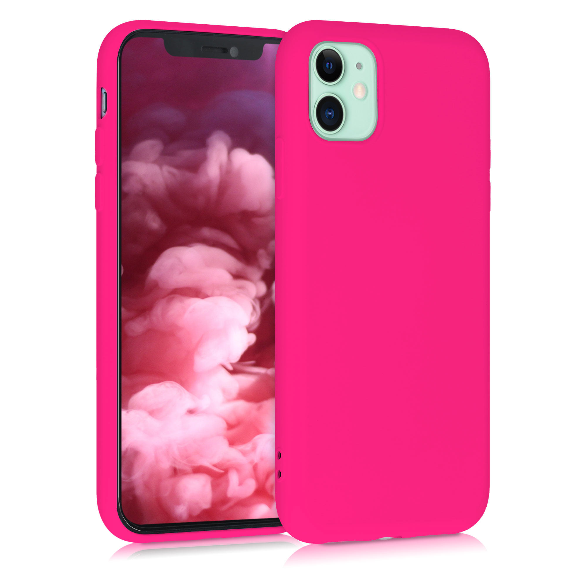 Kryt na mobil kwmobile iPhone 11 Case - neonově růžová