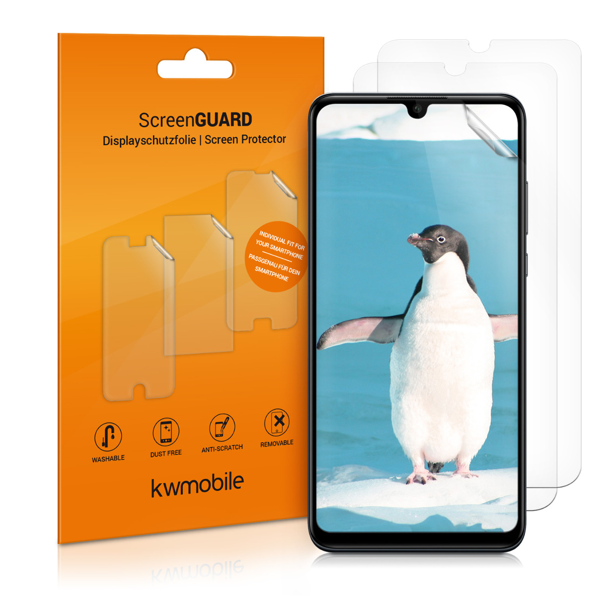Ochranná fólie kwmobile Huawei P30 Lite, 3 ks, čirá