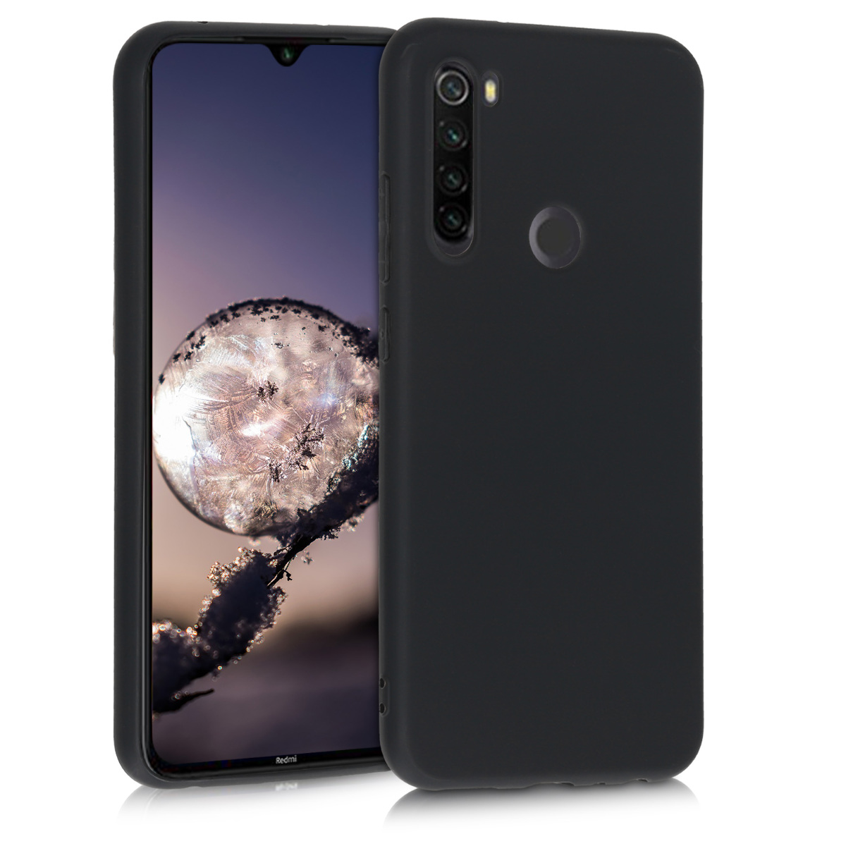 TPU kryt kwmobile pro Xiaomi Redmi Note 8T - matná černá