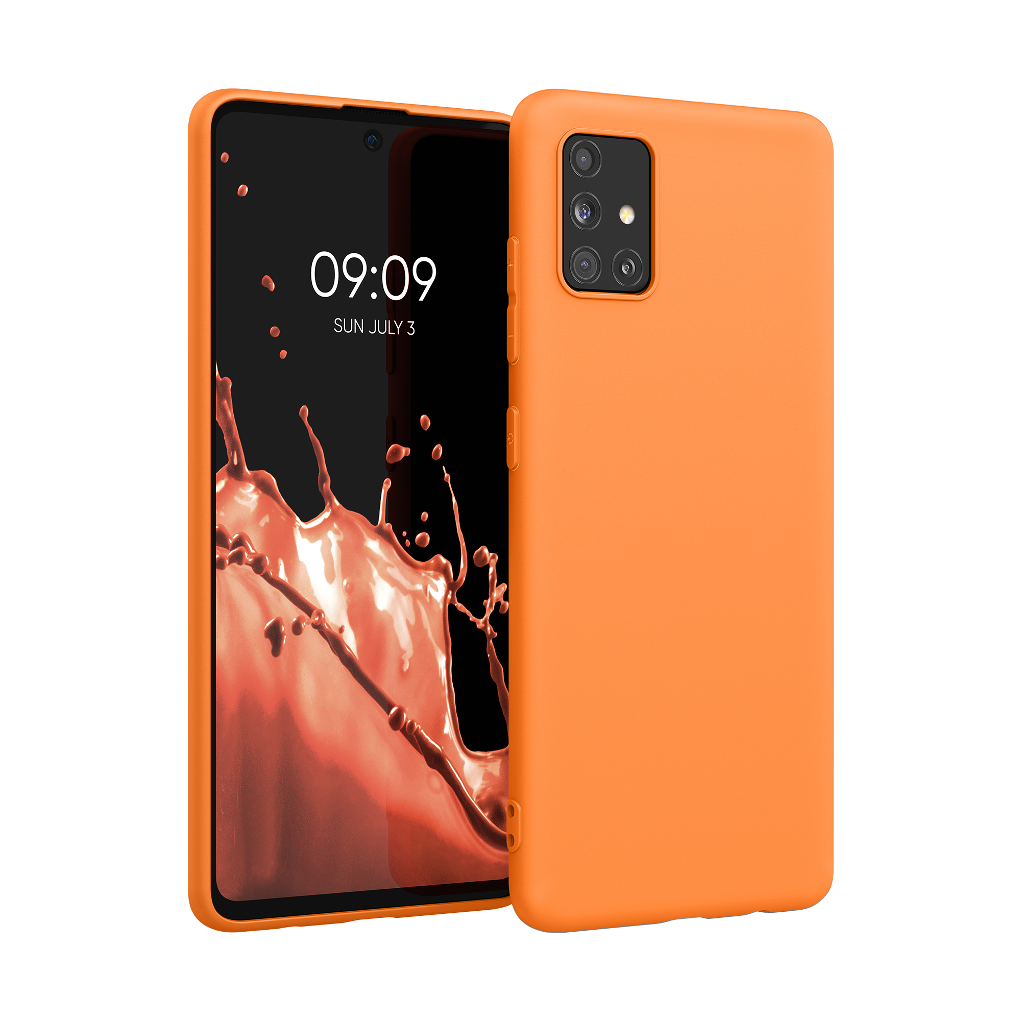Kryt na mobil Samsung Galaxy A51 kwmobile TPU Ovocná oranžová