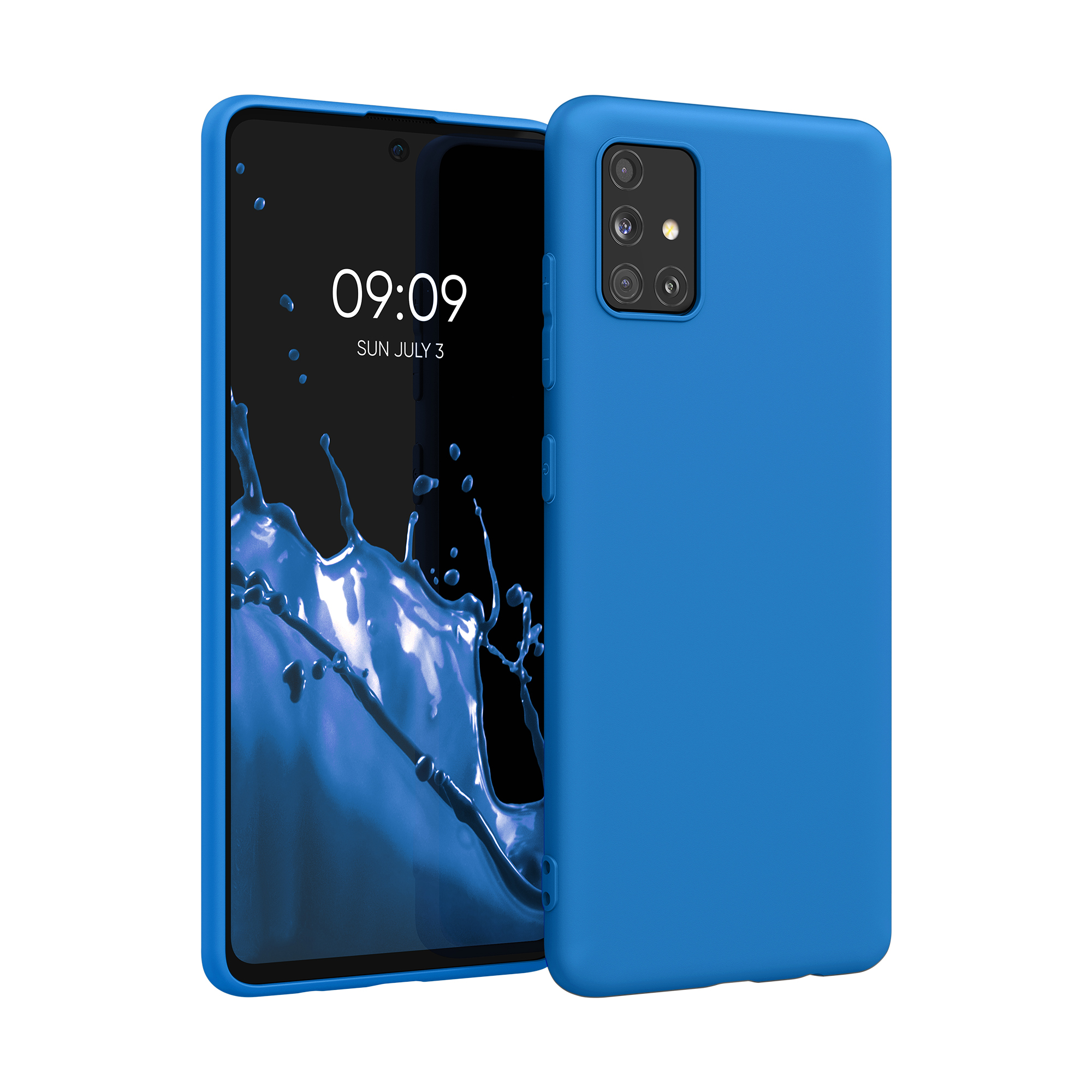Kryt na mobil Samsung Galaxy A51 kwmobile TPU Zářivá modrá