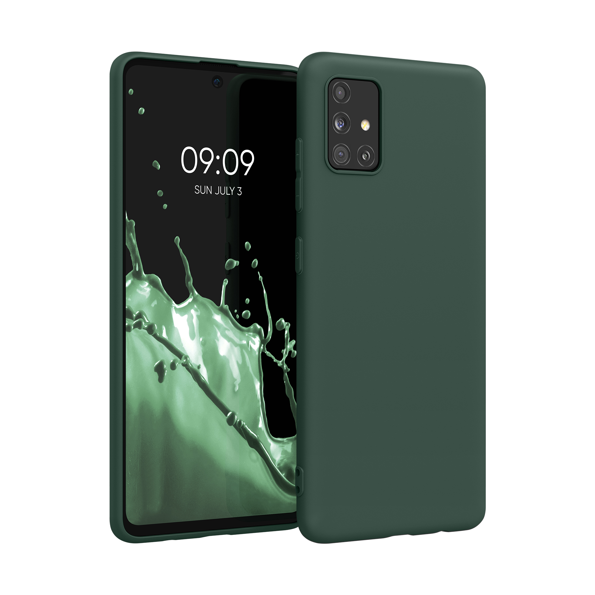 Kryt na mobil Samsung Galaxy A51 kwmobile TPU Mechová zelená