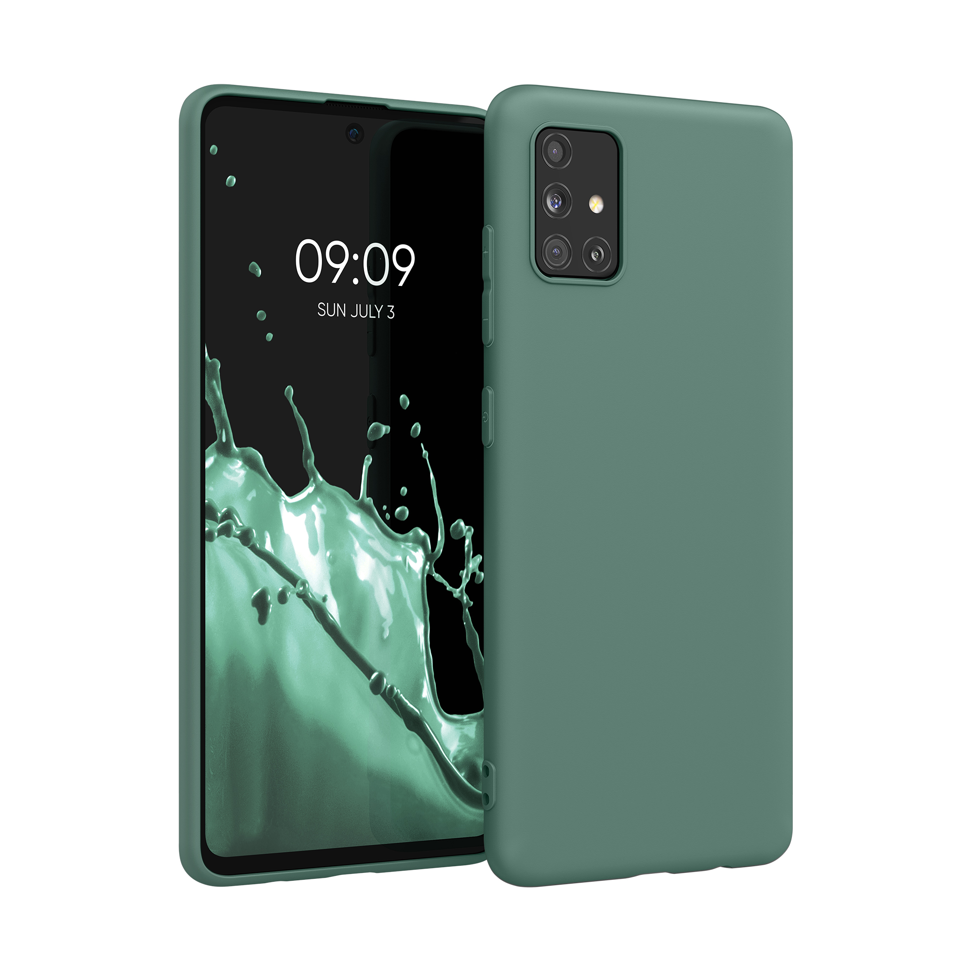 Kryt na mobil Samsung Galaxy A51 kwmobile TPU Modro-zelená