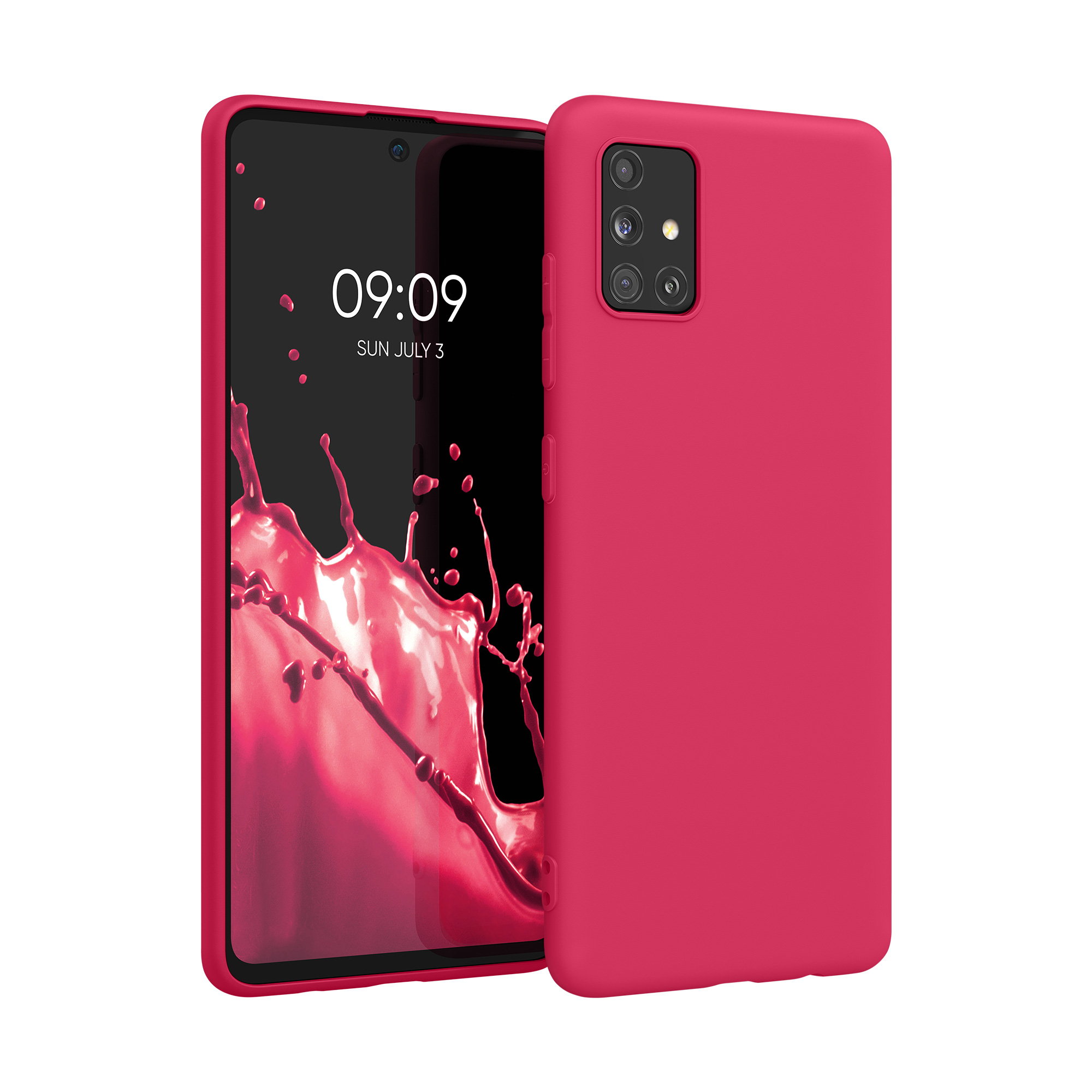 Kryt na mobil Samsung Galaxy A51 kwmobile TPU Granátová červená