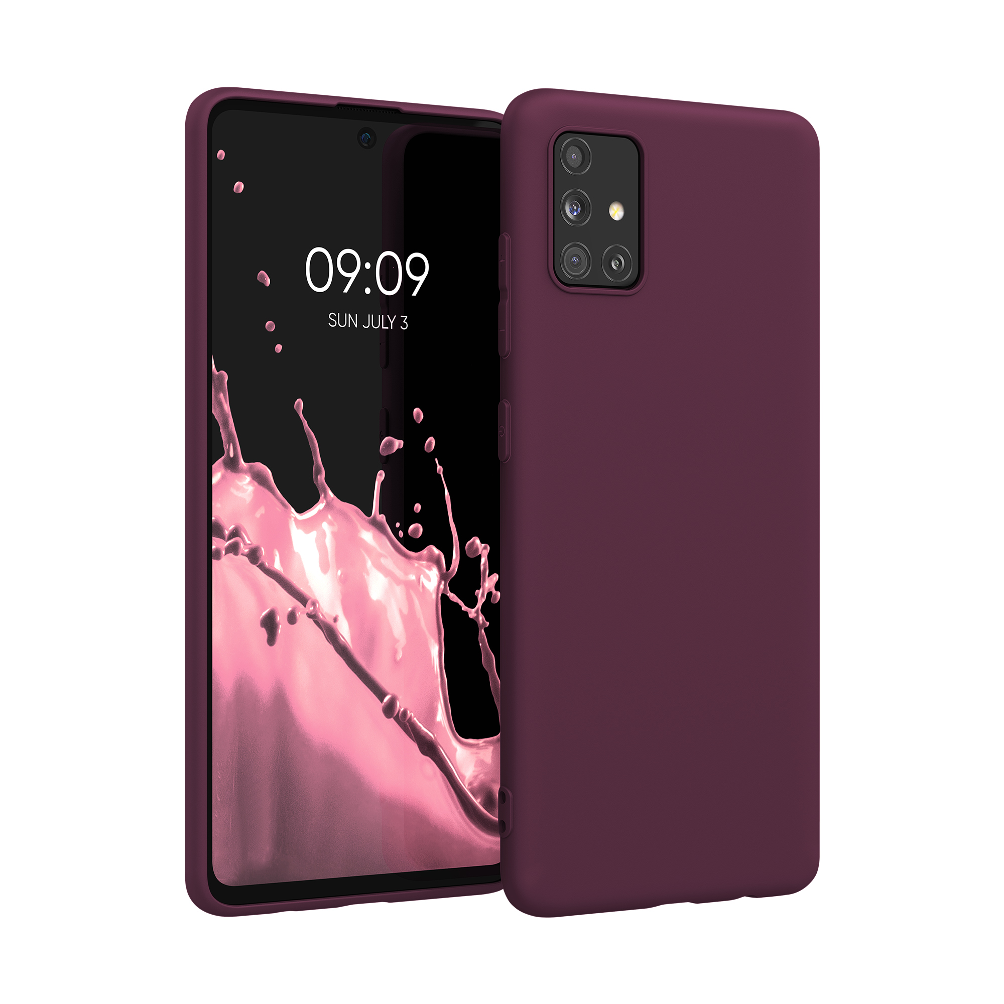 Kryt na mobil Samsung Galaxy A51 kwmobile TPU Bordeaux fialová