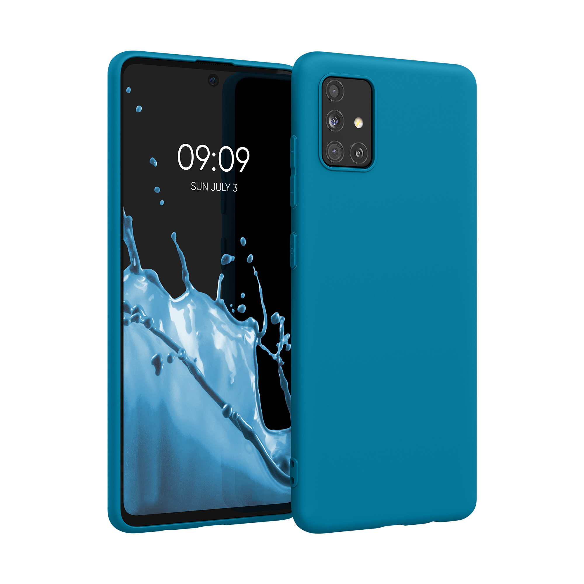 Kryt na mobil Samsung Galaxy A51 kwmobile TPU Karibská modrá