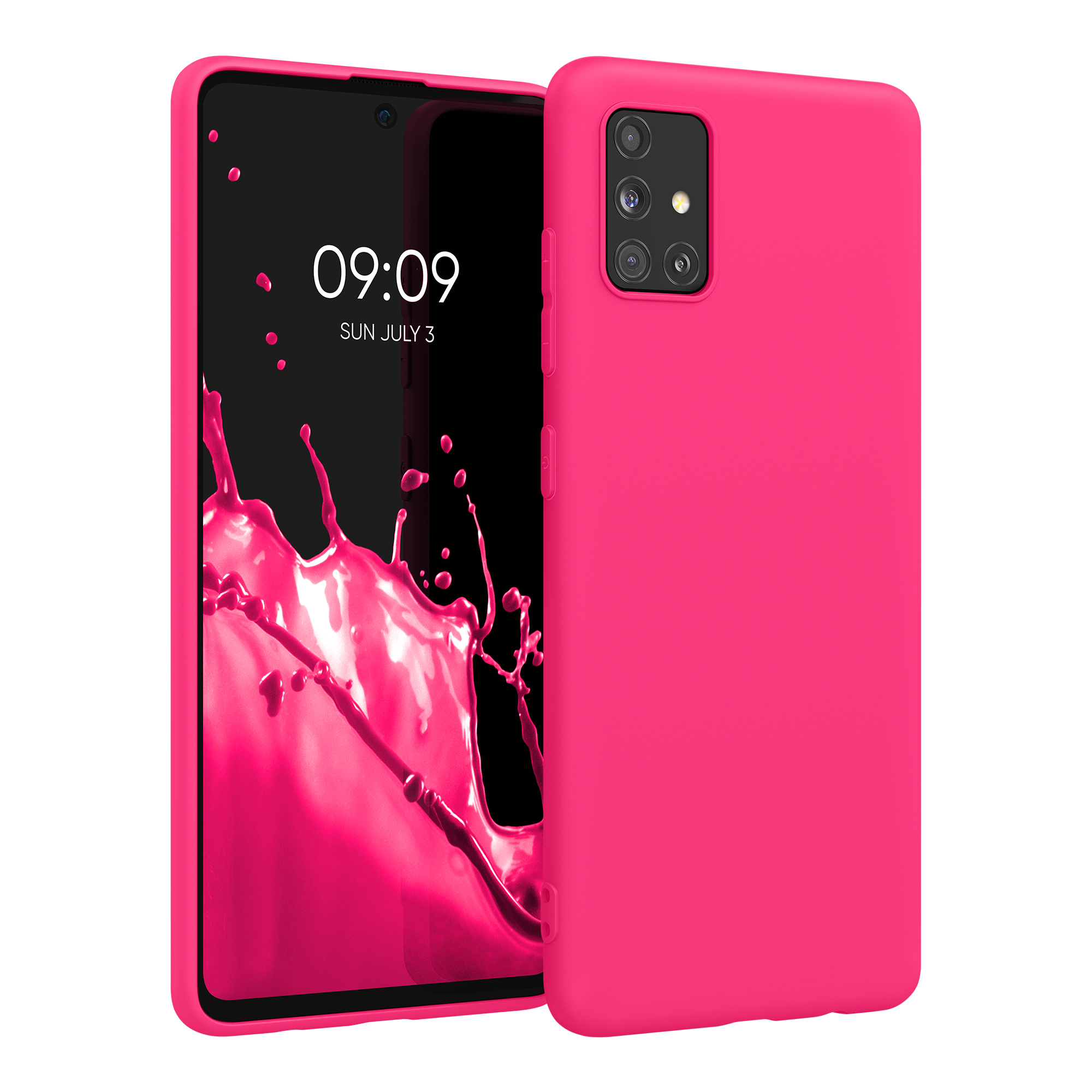 Kryt na mobil Samsung Galaxy A51 kwmobile TPU Neonová růžová