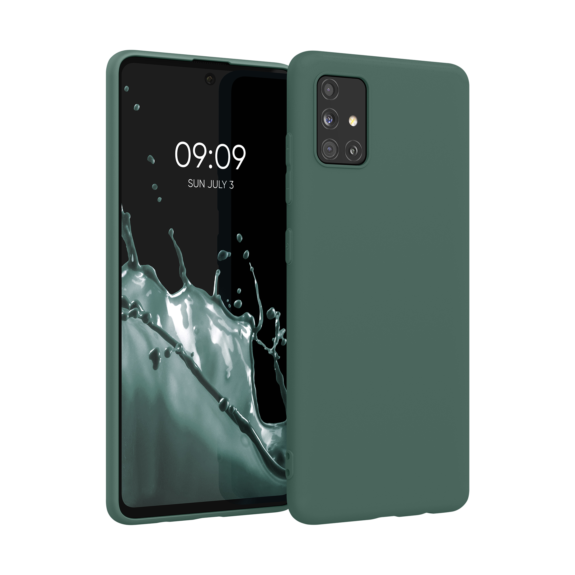 Kryt na mobil Samsung Galaxy A51 kwmobile TPU Lesní zelená