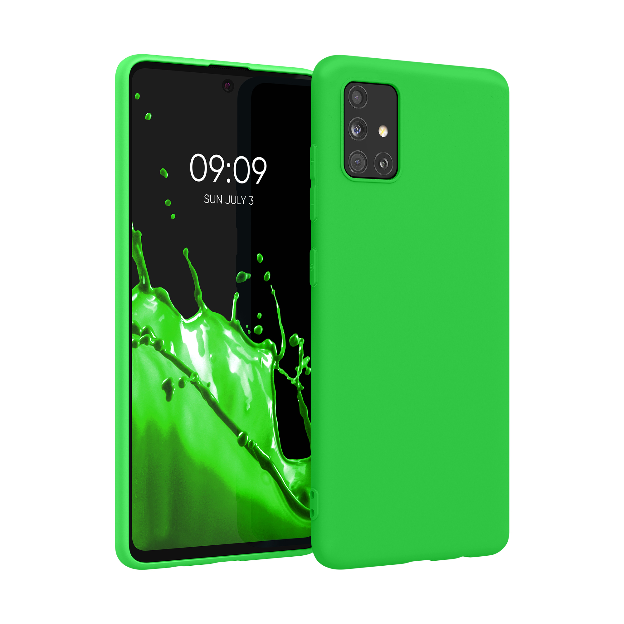 Kryt na mobil Samsung Galaxy A51 kwmobile TPU Neonová zelená