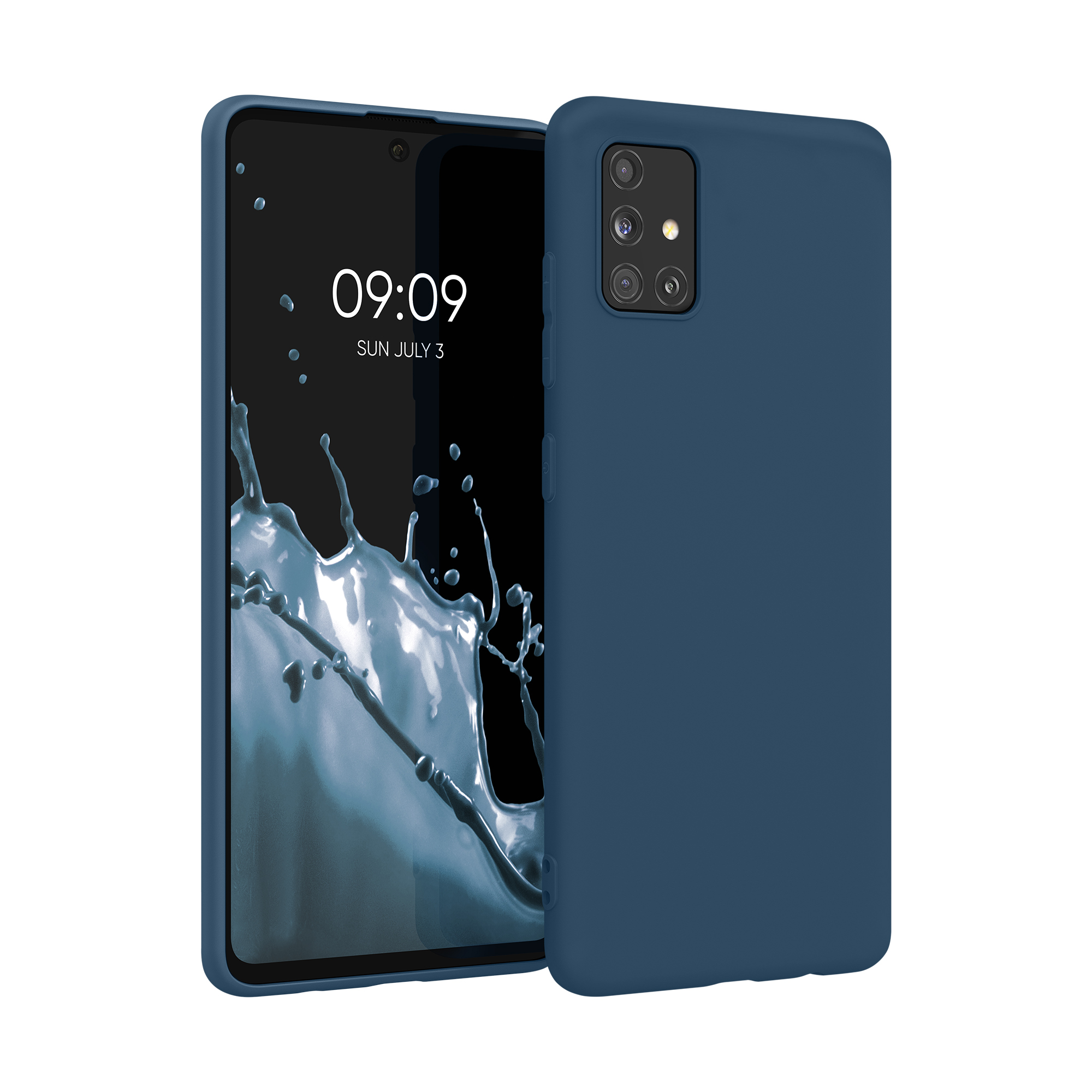 Kryt na mobil Samsung Galaxy A51 kwmobile TPU Námořnická modrá