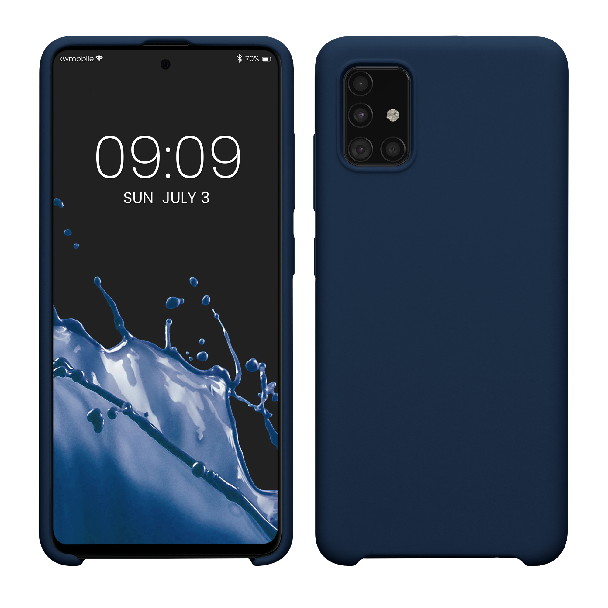 Kryt na mobil Samsung Galaxy A51 kwmobile TPU Námořnická modrá