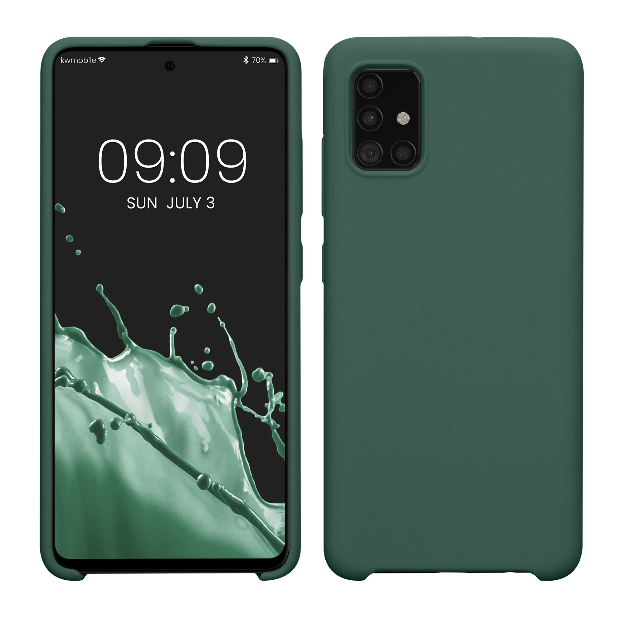 Kryt na mobil Samsung Galaxy A51 kwmobile TPU Lesní zelená